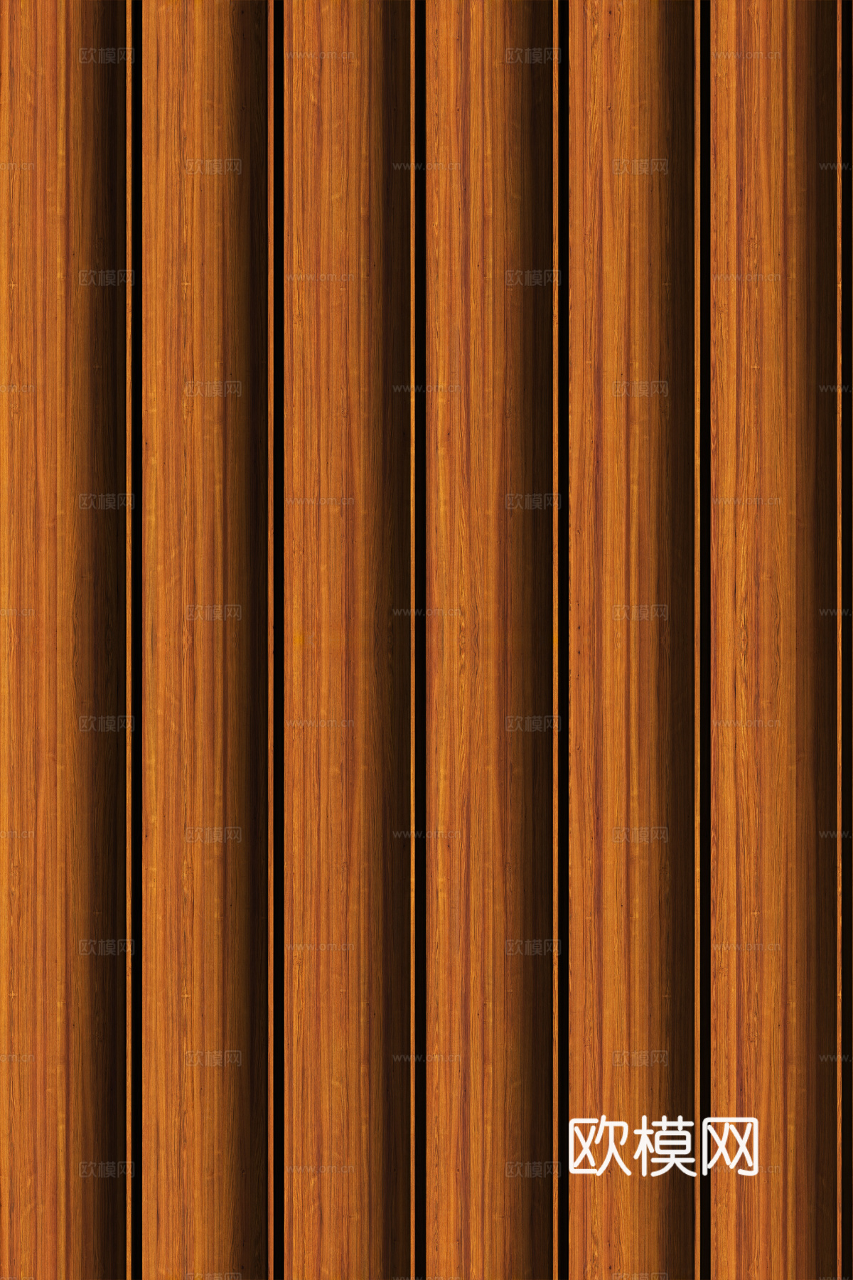 高清木纹格栅长城板下载（渲染图6）