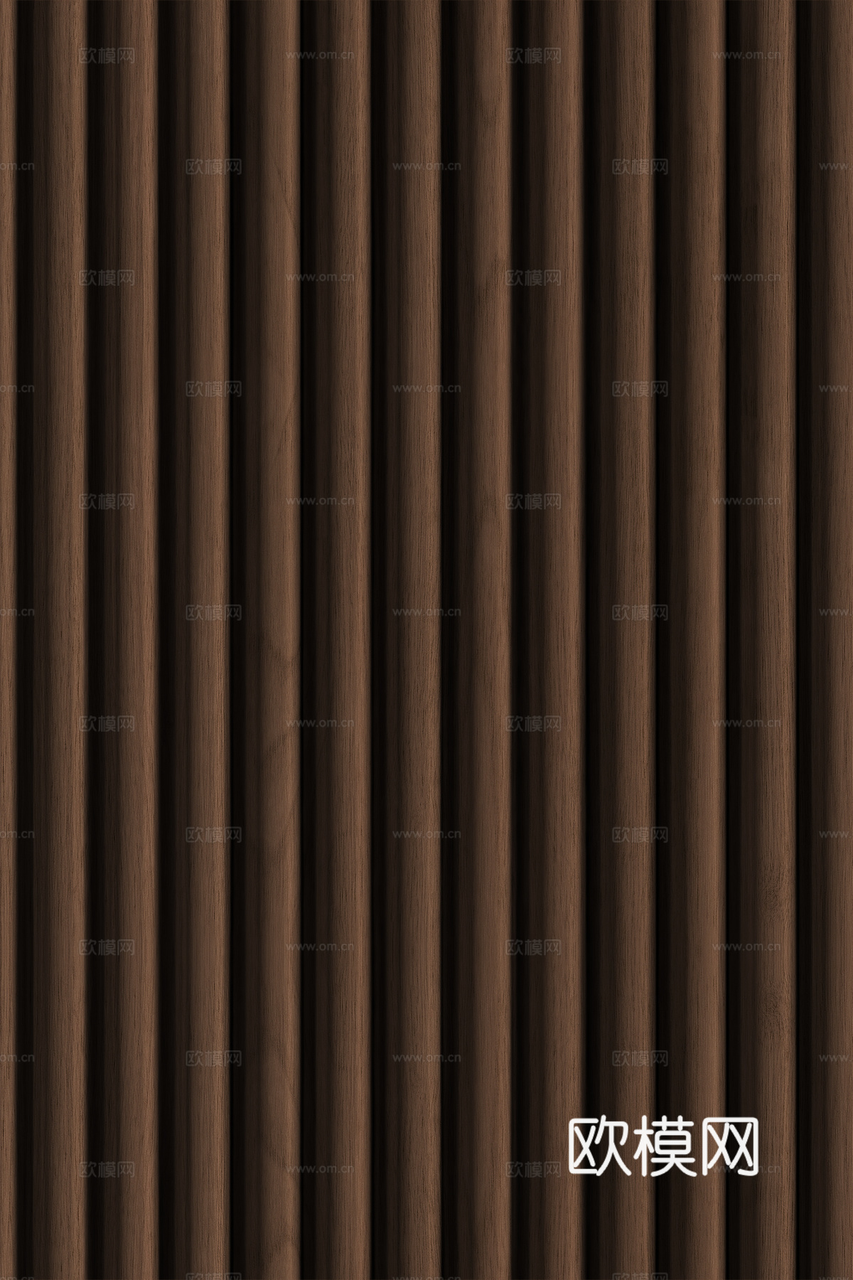 高清木纹格栅长城板下载（渲染图6）