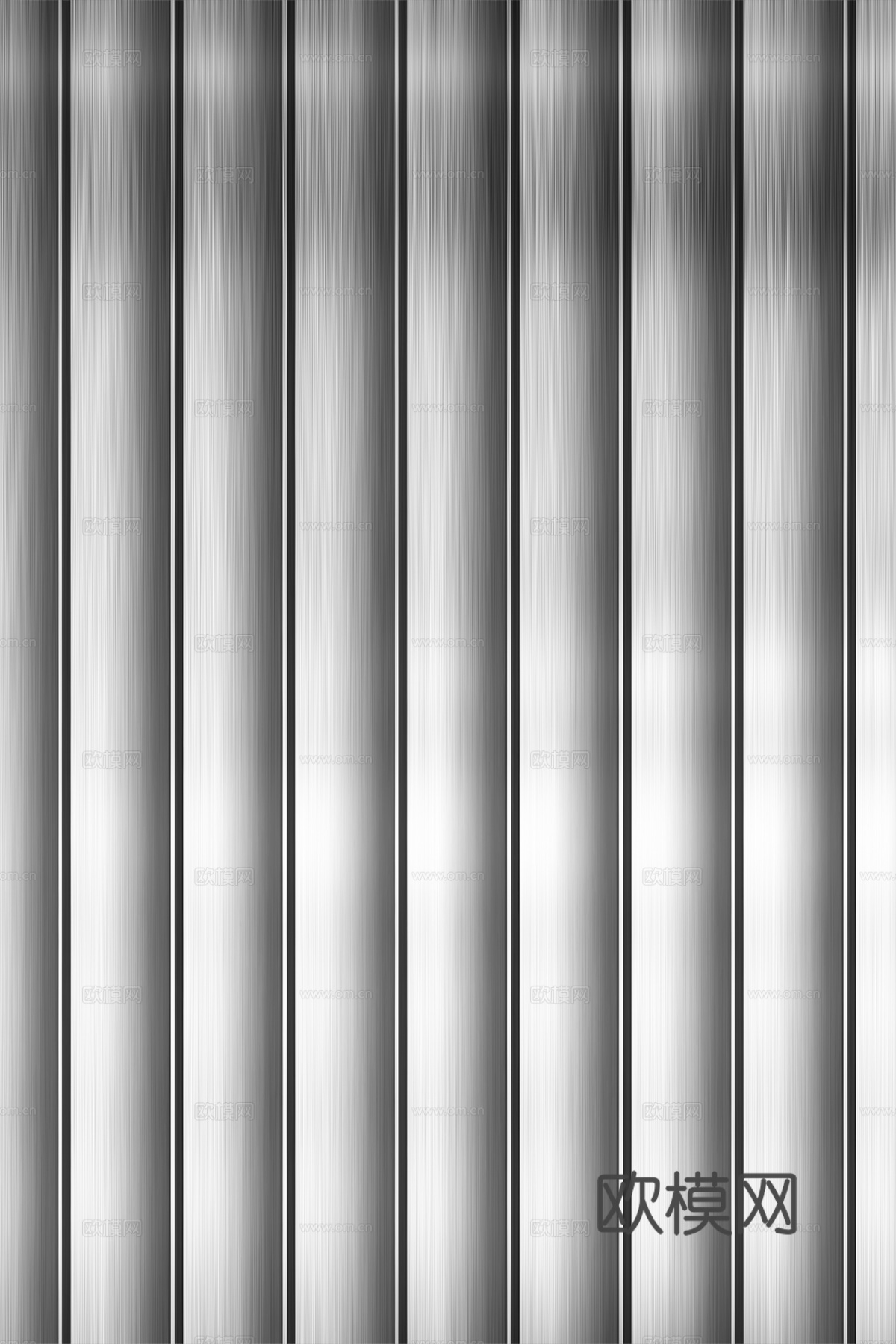 高清拉丝金属格栅长城板下载（渲染图2）