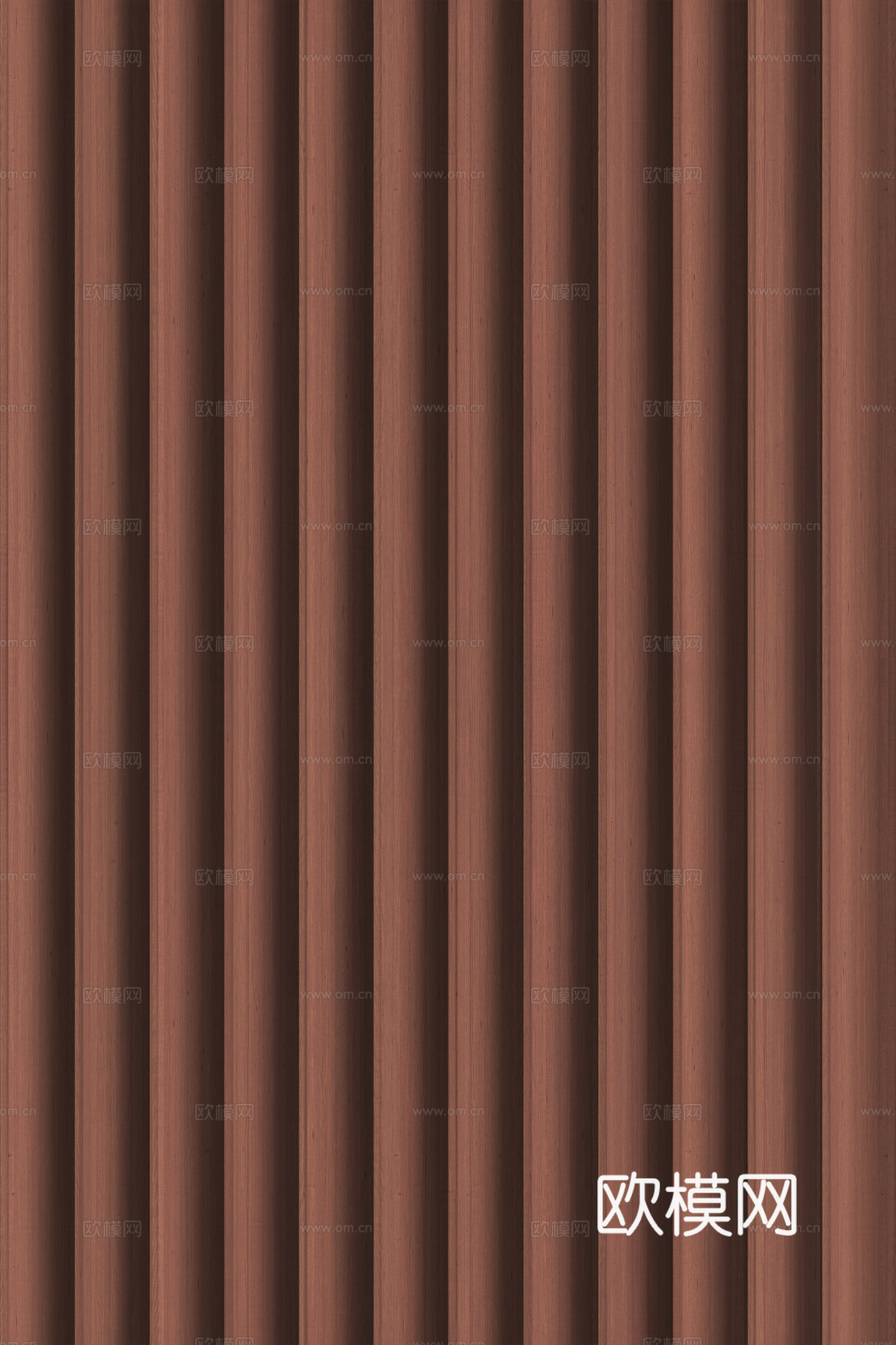 高清木纹格栅长城板下载（渲染图5）