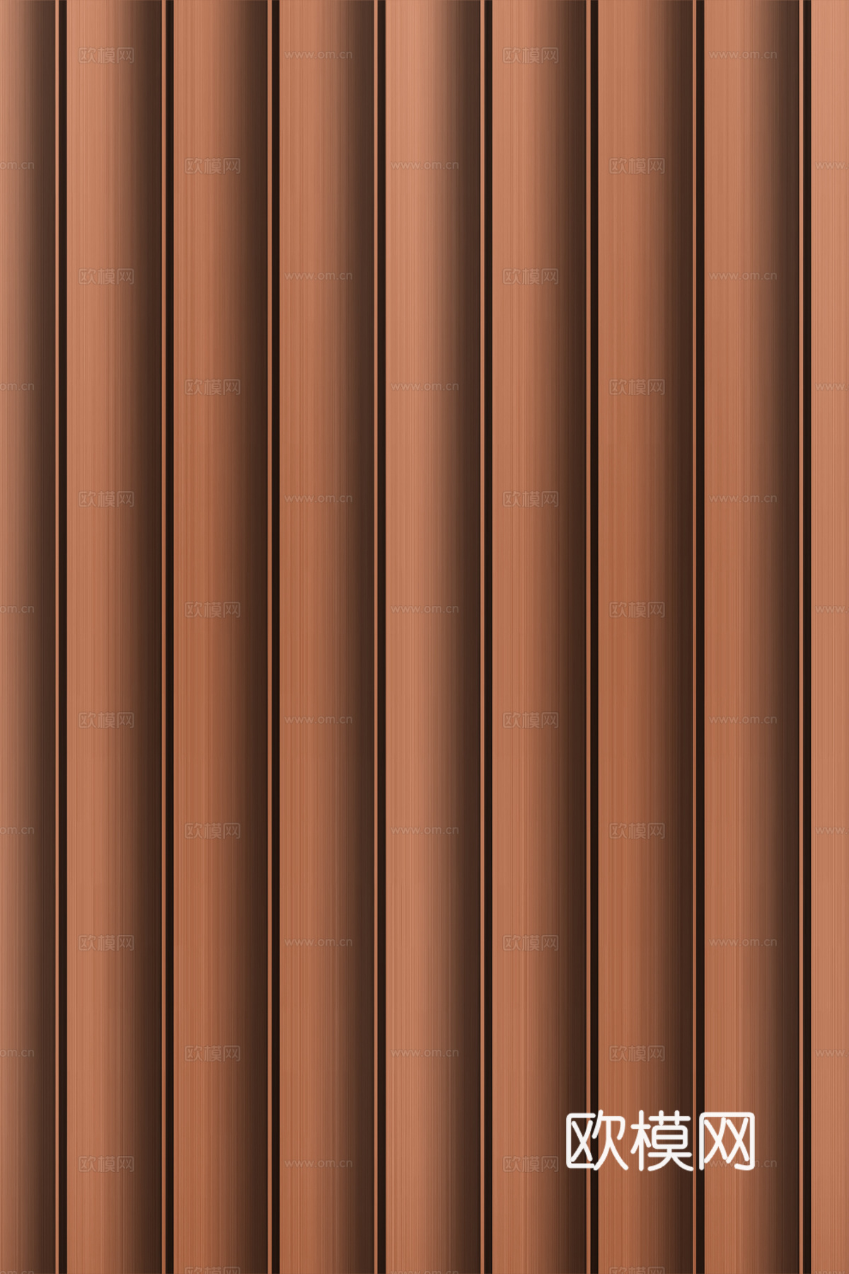 高清拉丝金属格栅长城板下载（渲染图1）