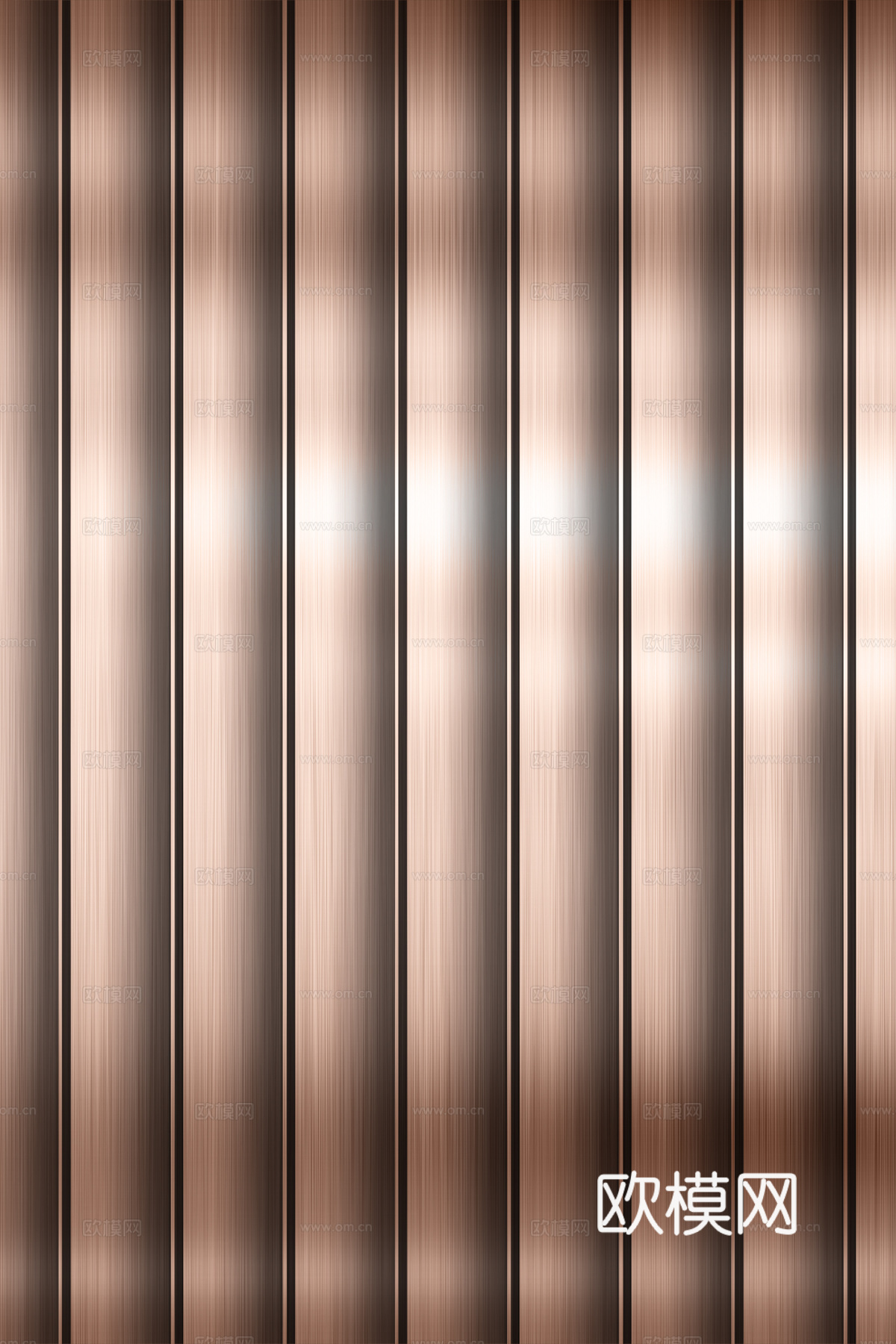 高清拉丝金属格栅长城板下载（渲染图4）