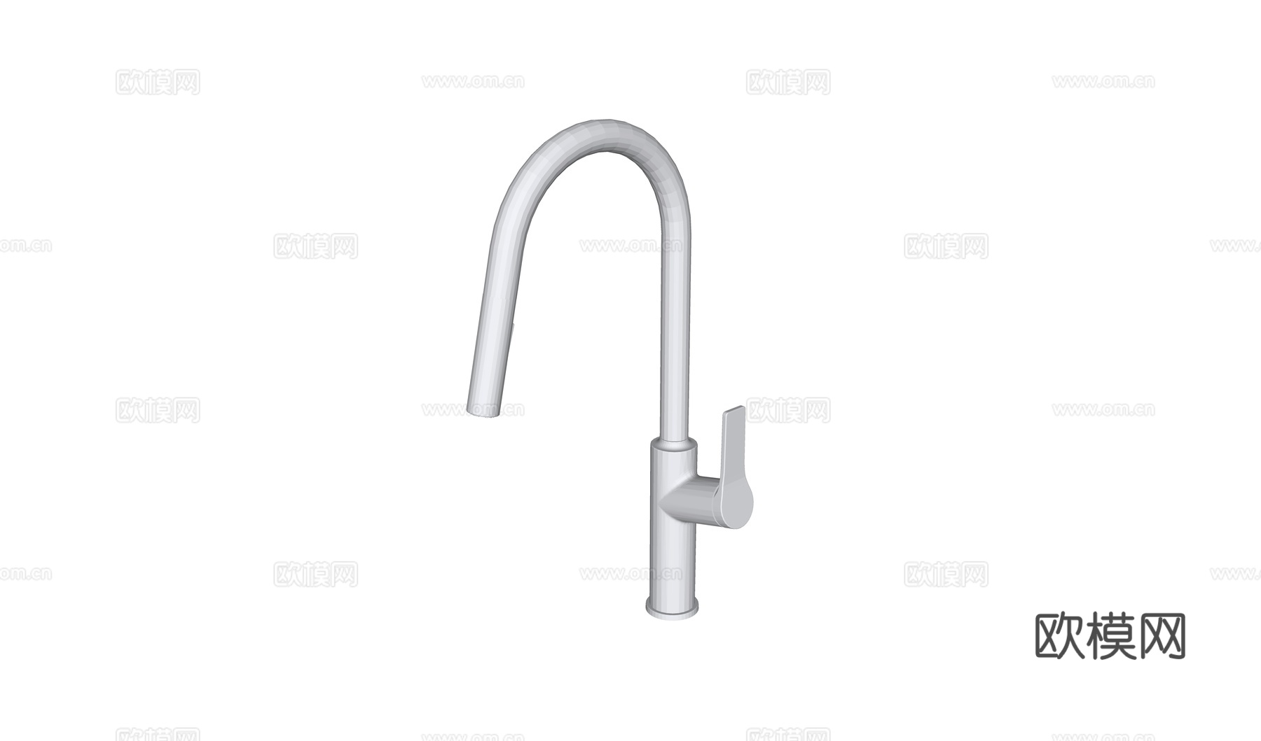 单把手水龙头su模型