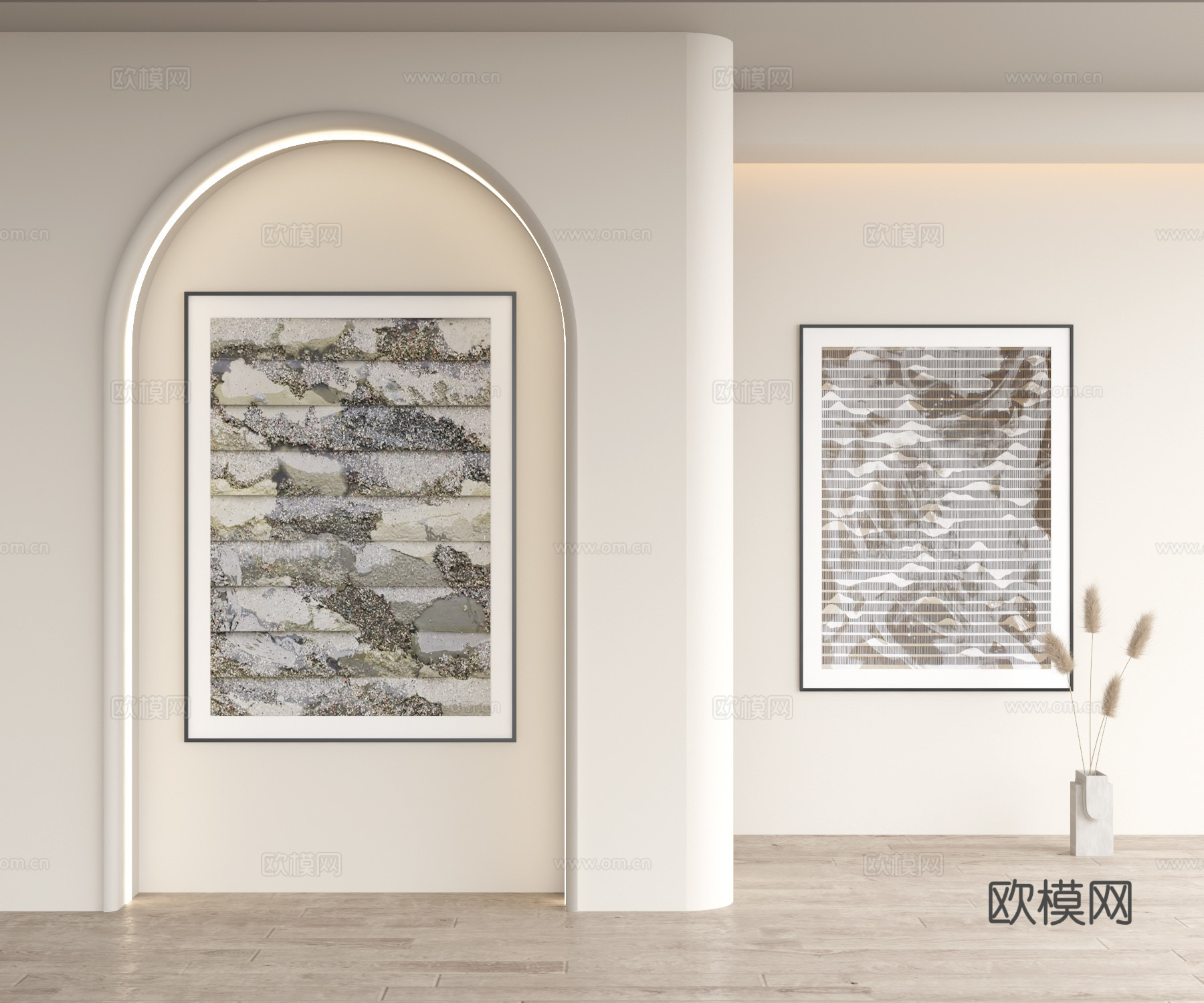 中式装饰画3d模型