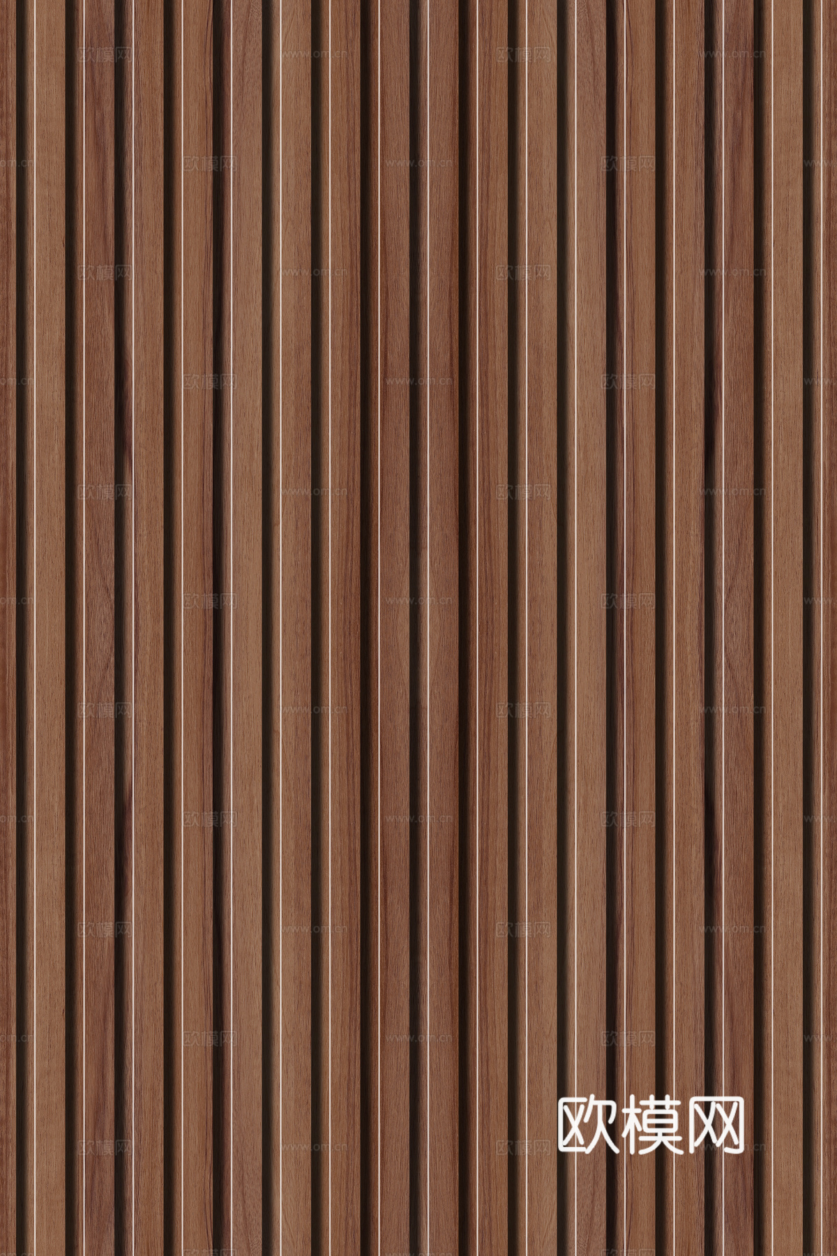 高清木纹格栅长城板下载（渲染图8）