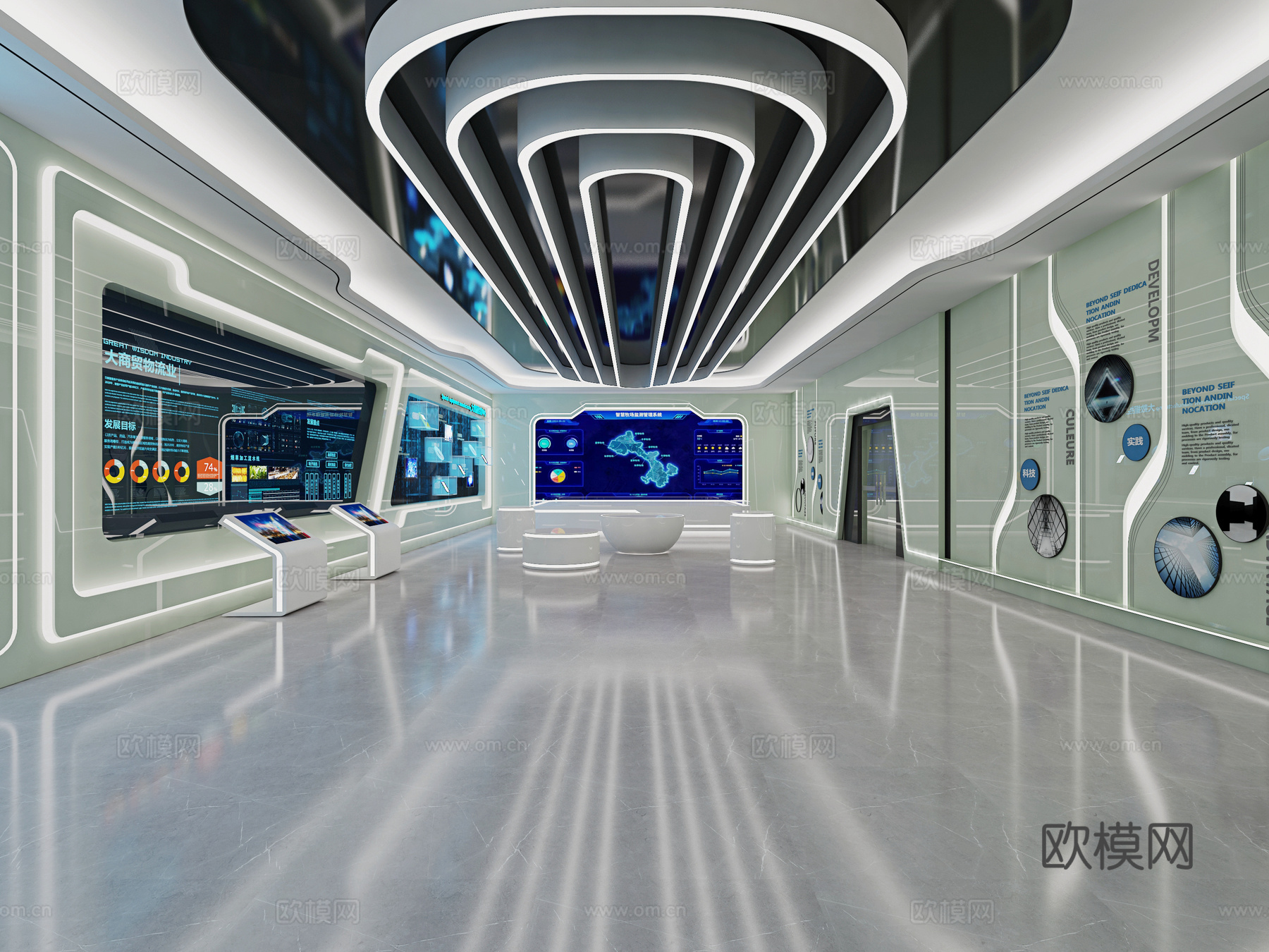 科技展厅 科技大厅3d模型