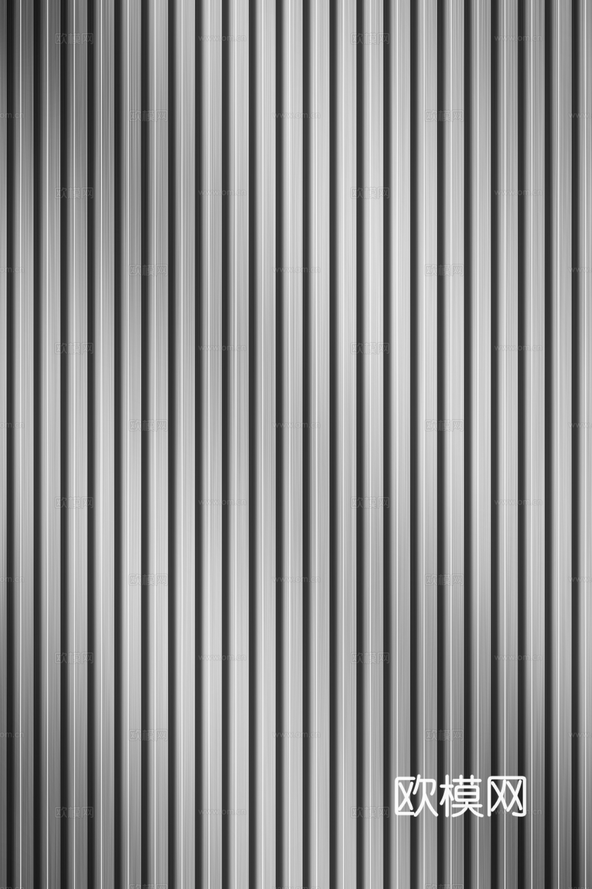 高清拉丝金属格栅长城板下载（渲染图4）
