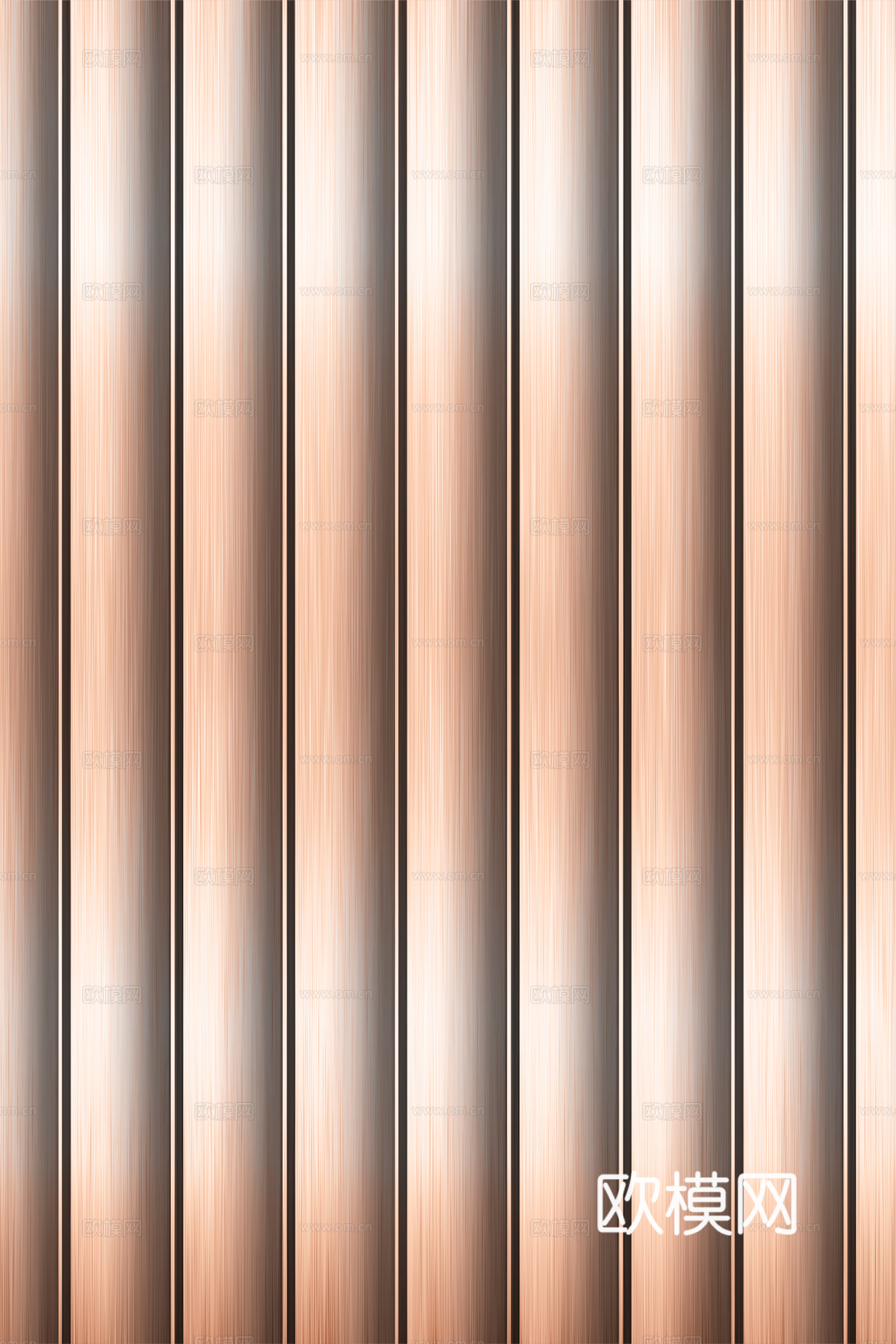 高清拉丝金属格栅长城板下载（渲染图5）