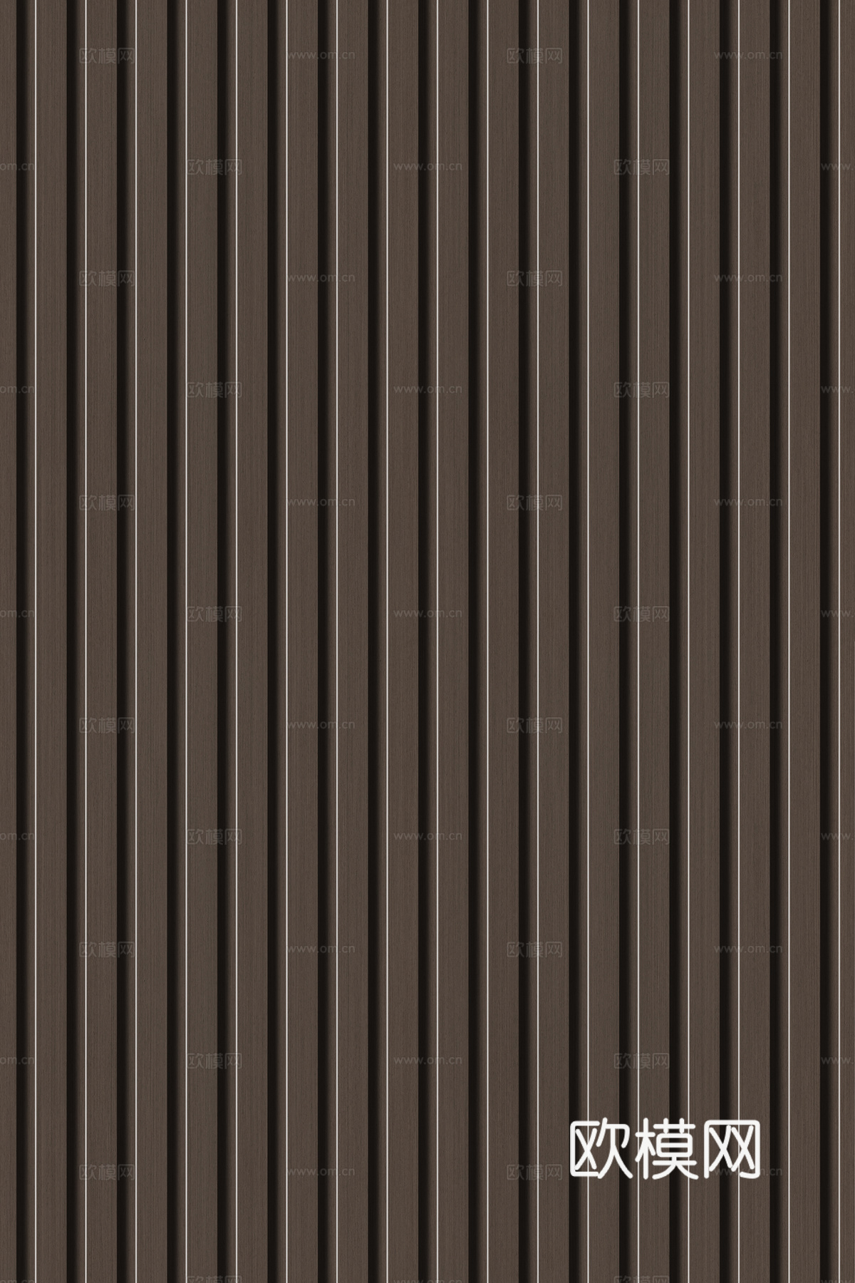 高清木纹格栅长城板下载（渲染图2）