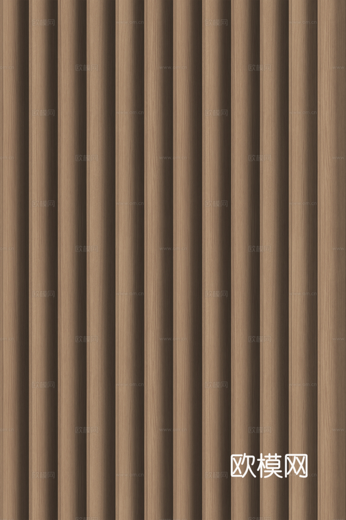 高清木纹格栅长城板下载（渲染图8）