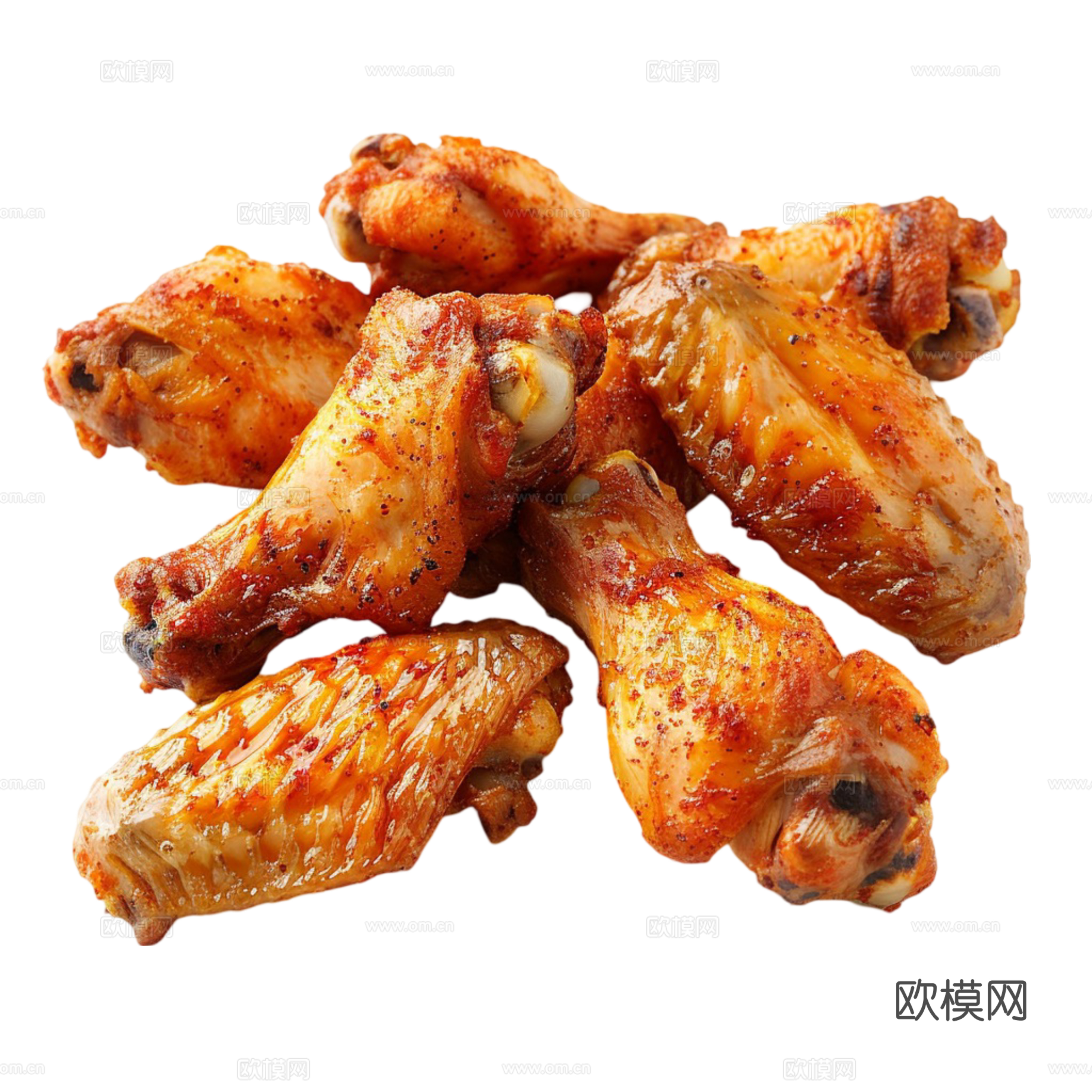 免抠烤鸡翅 烤鸡腿 爱尔兰烤翅