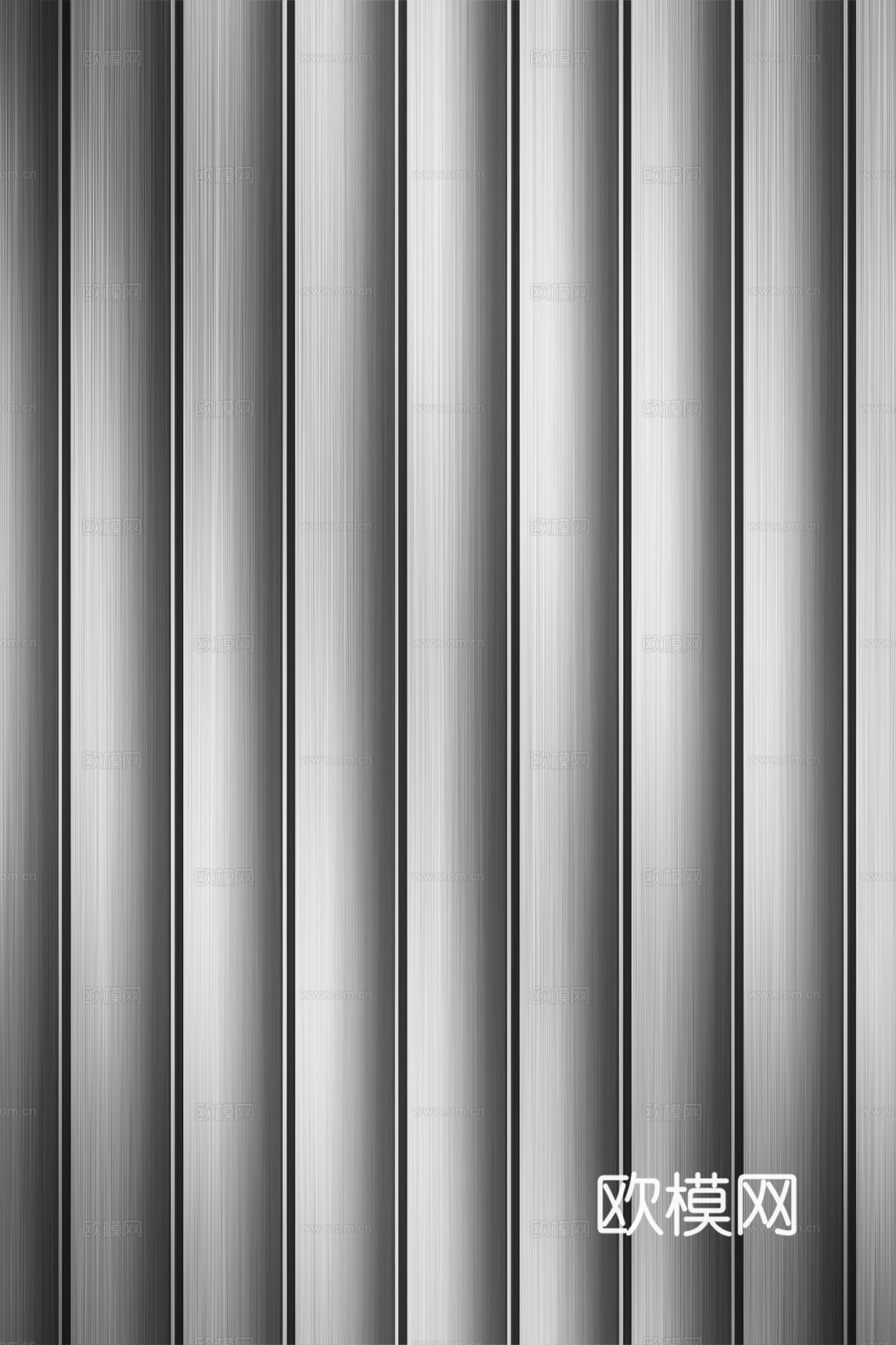 高清拉丝金属格栅长城板下载（渲染图4）