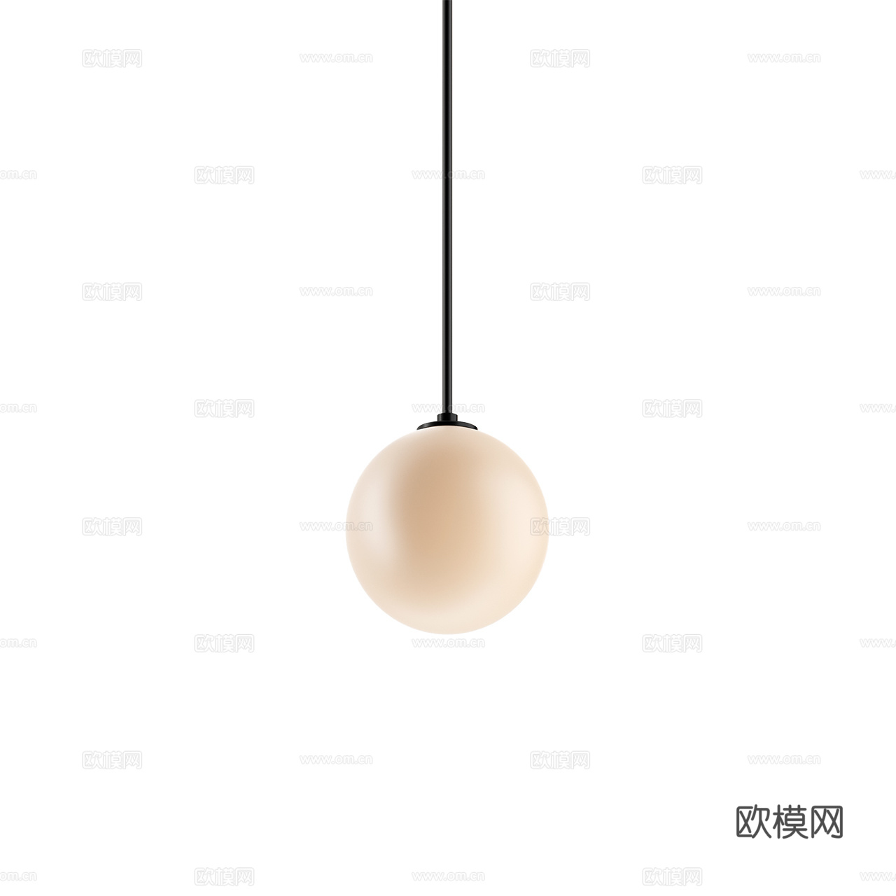 Lambert 极简吊灯 球形吊灯 灯泡吊灯 现代吊灯3d模型