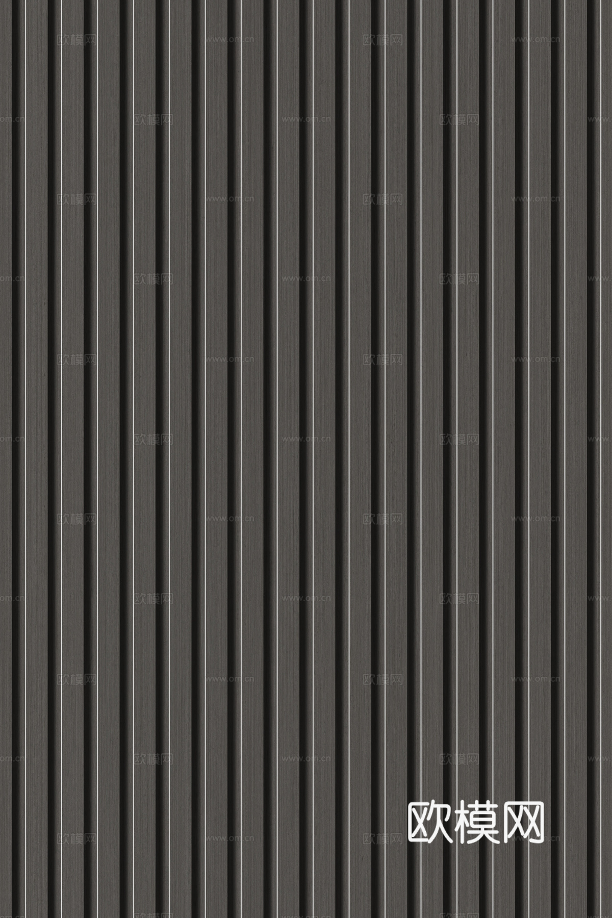 高清木纹格栅长城板下载（渲染图4）