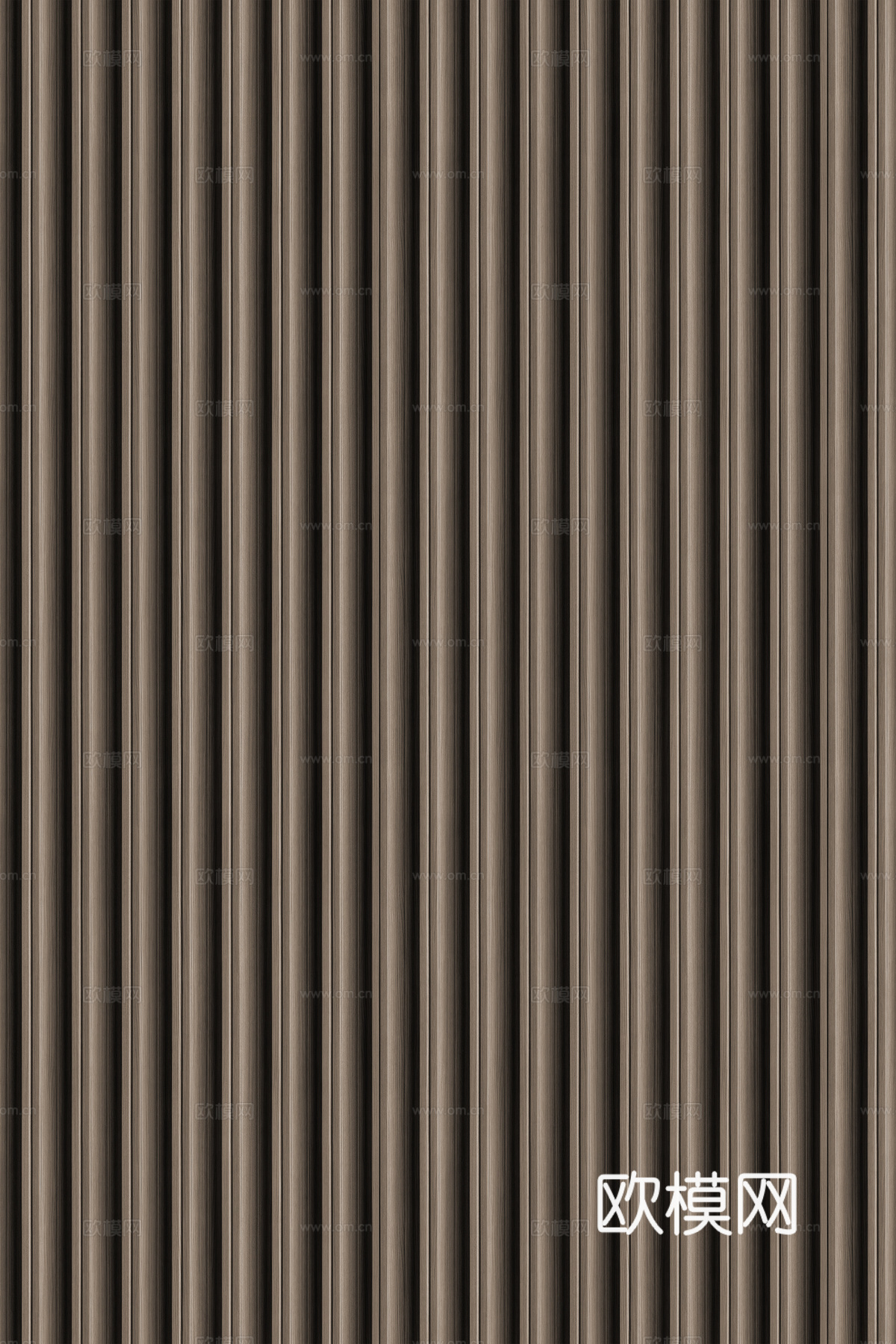 高清木纹格栅长城板下载（渲染图2）
