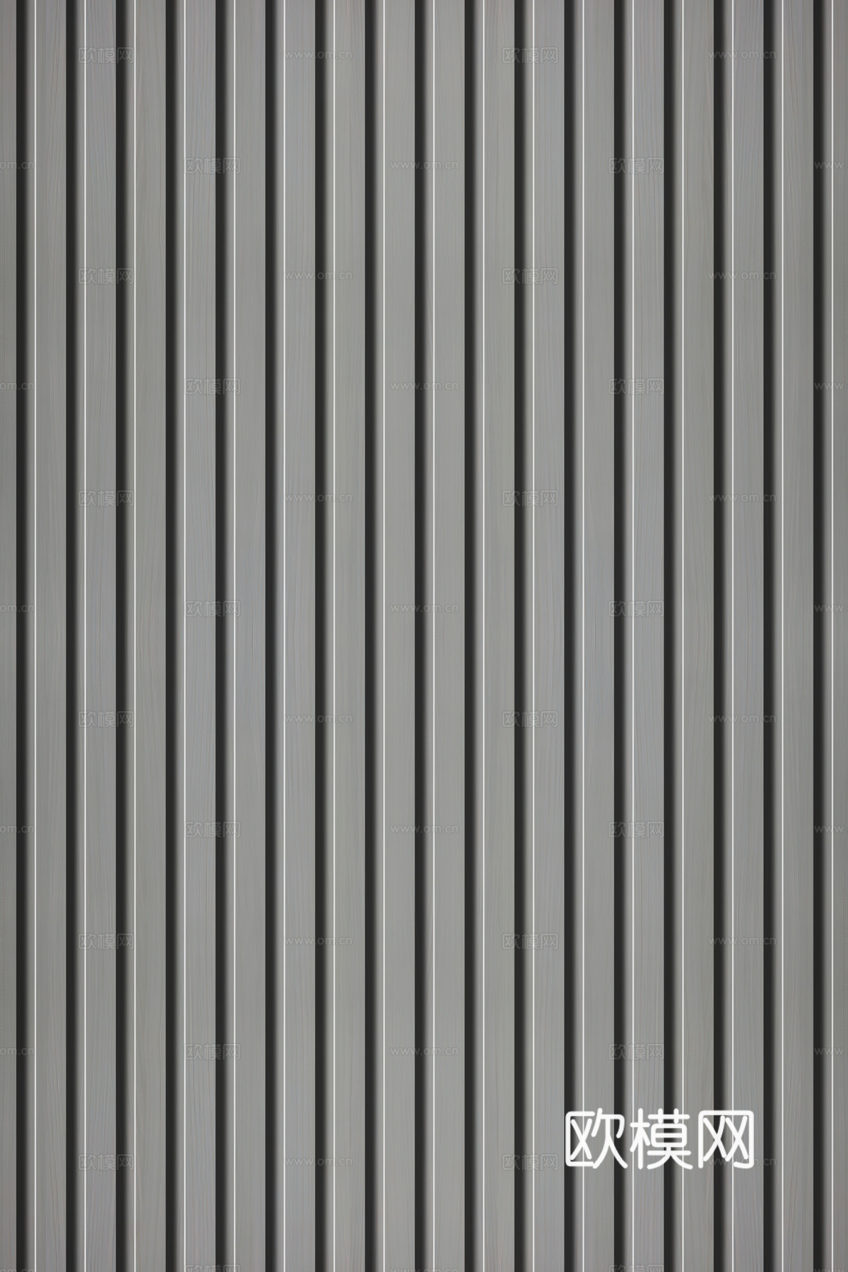 高清木纹格栅长城板下载（渲染图1）