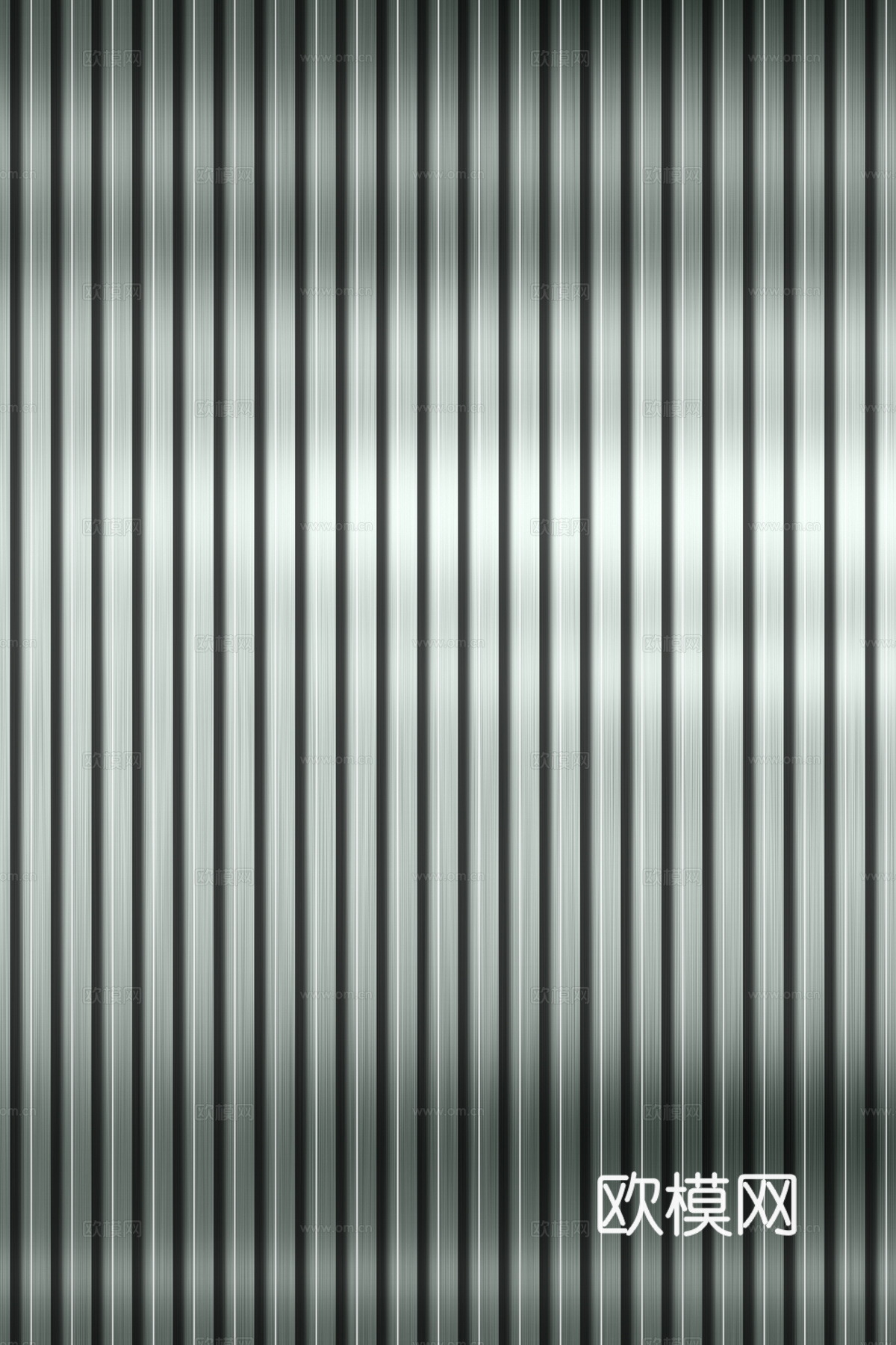 高清拉丝金属格栅长城板下载（渲染图2）