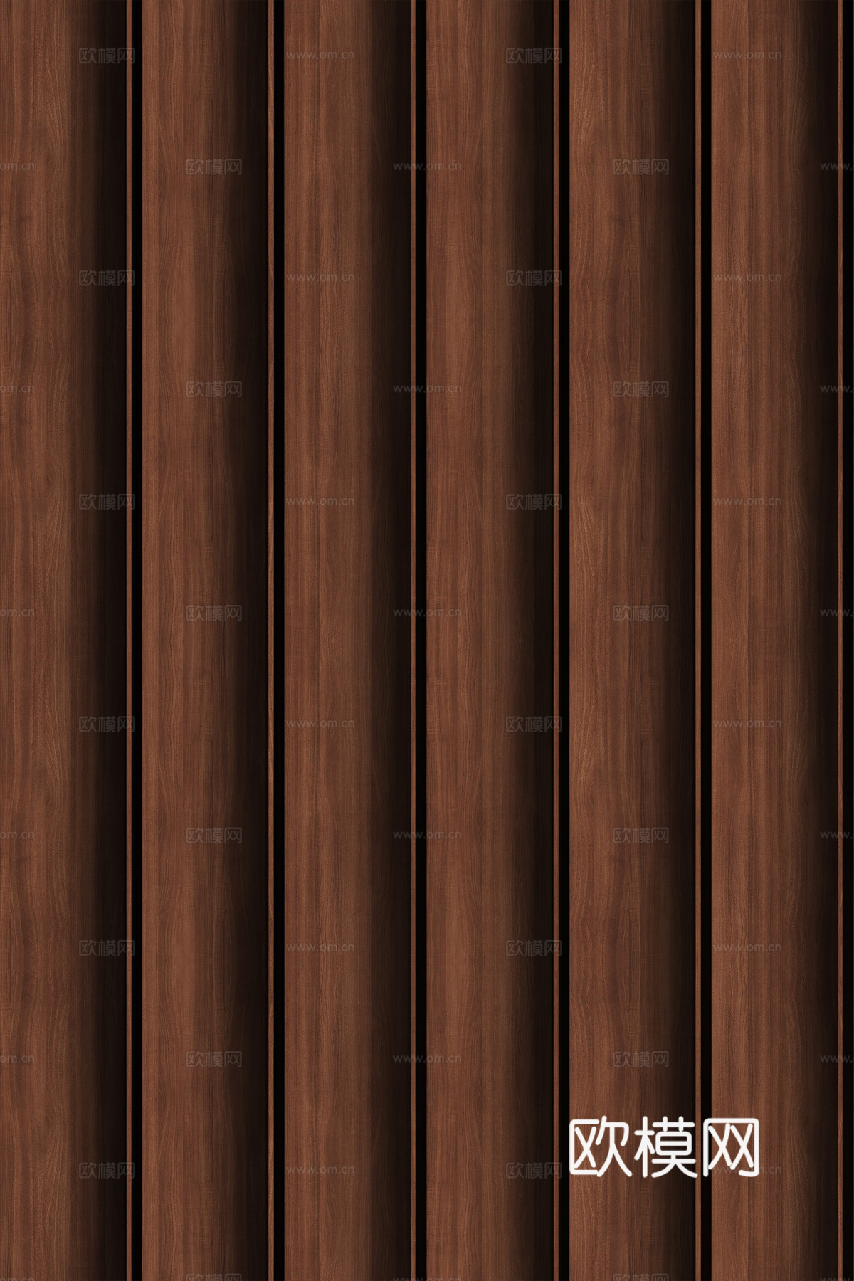 高清木纹格栅长城板下载（渲染图4）