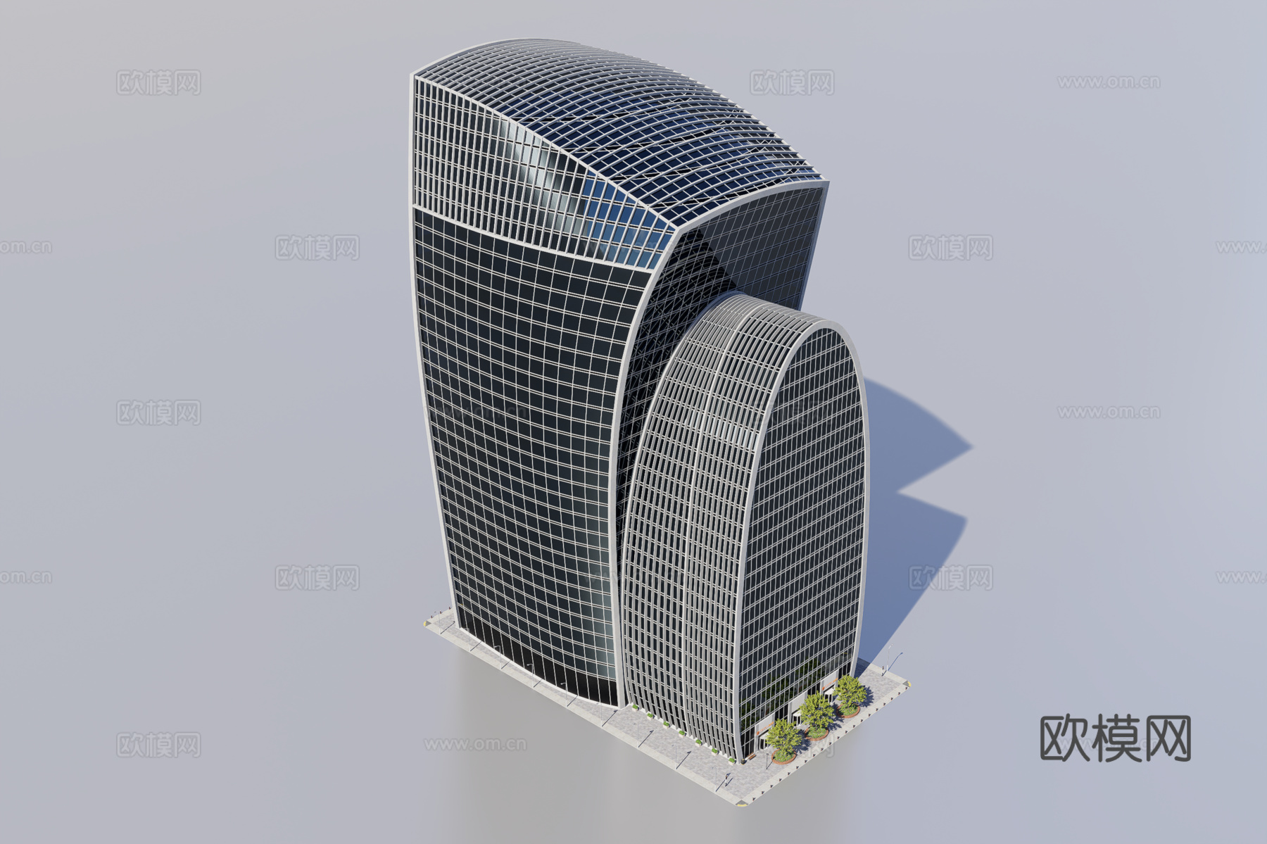 银行大厦3d模型