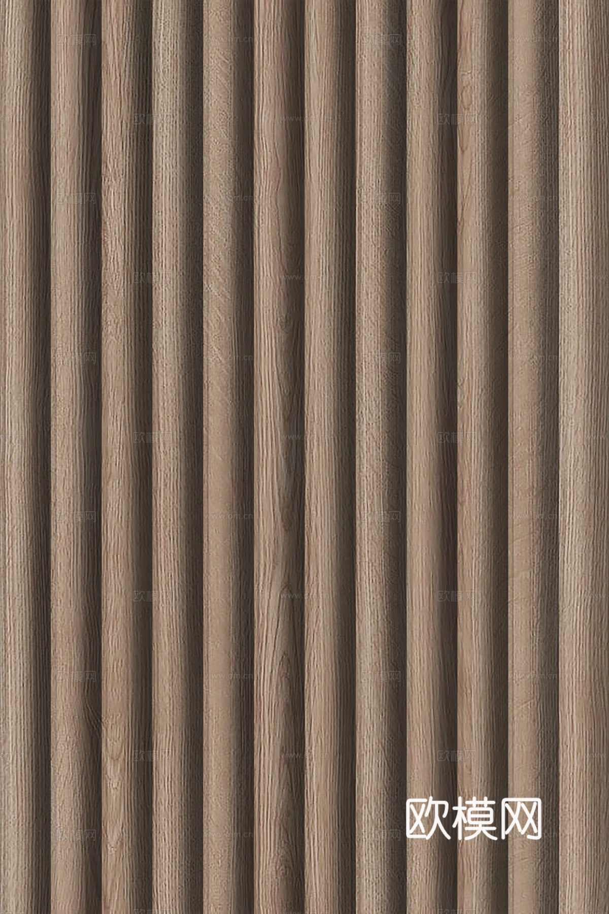 高清木纹格栅长城板下载（渲染图4）