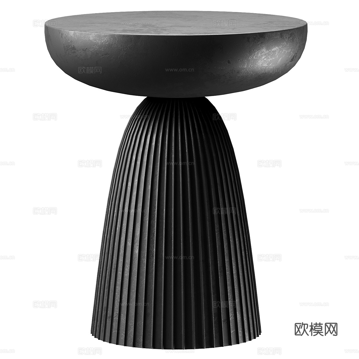圆形边几3d模型
