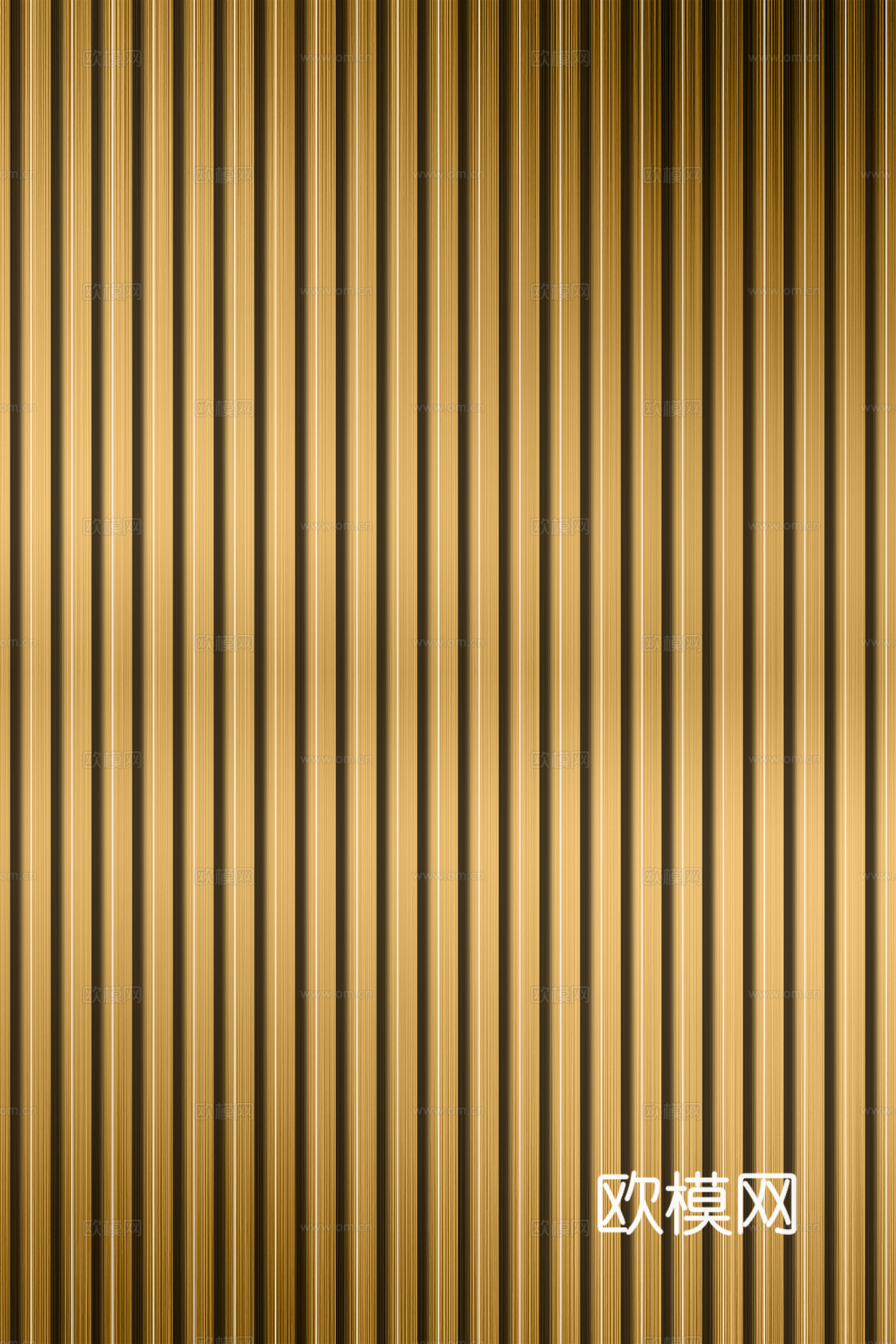 高清拉丝金属格栅长城板下载（渲染图2）