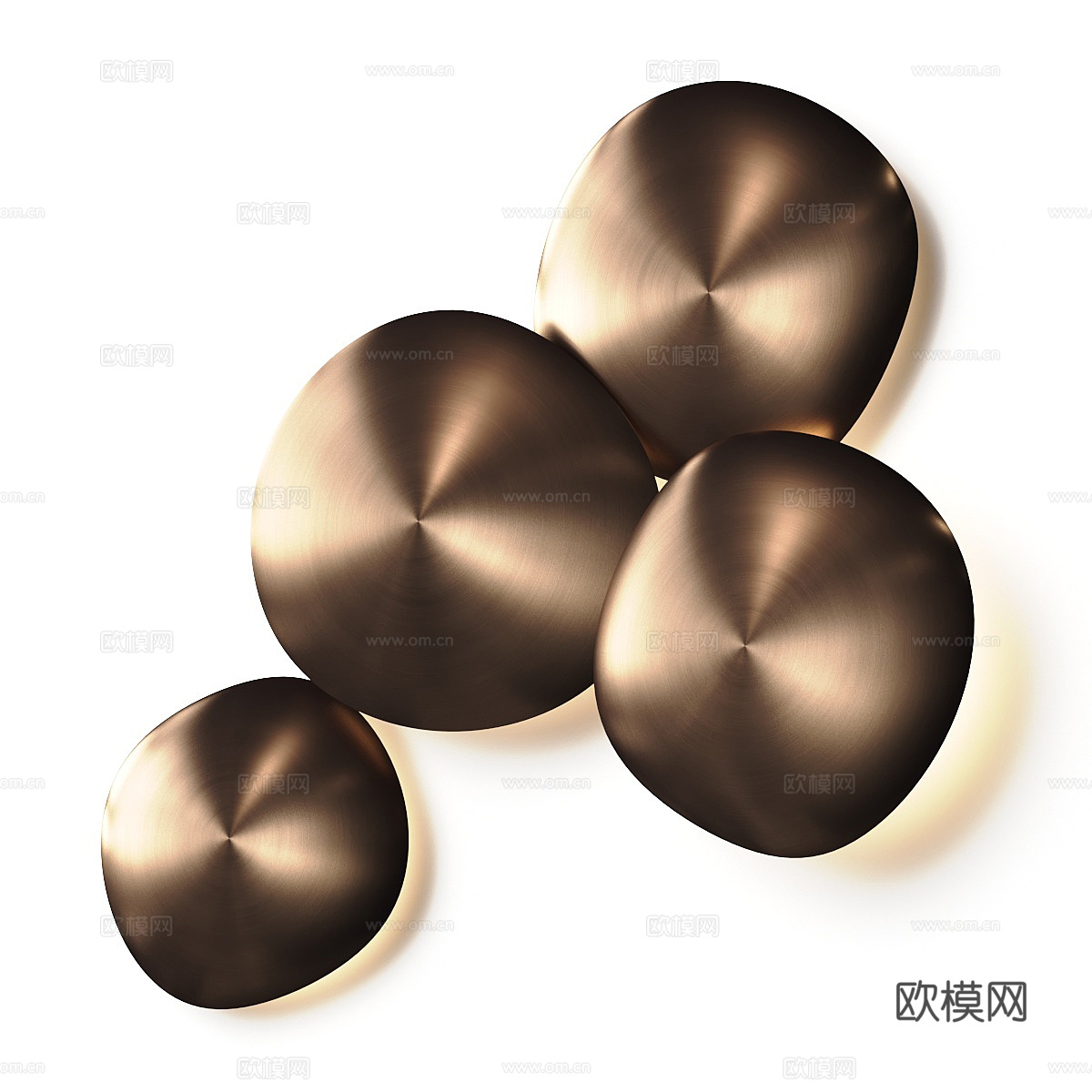 新中式轻奢装饰壁灯3d模型