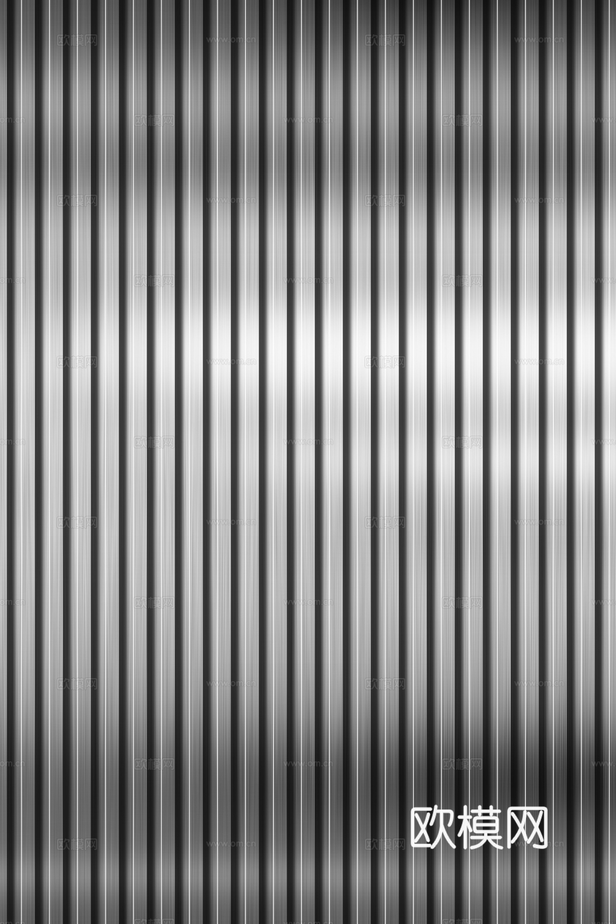 高清拉丝金属格栅长城板下载（渲染图5）