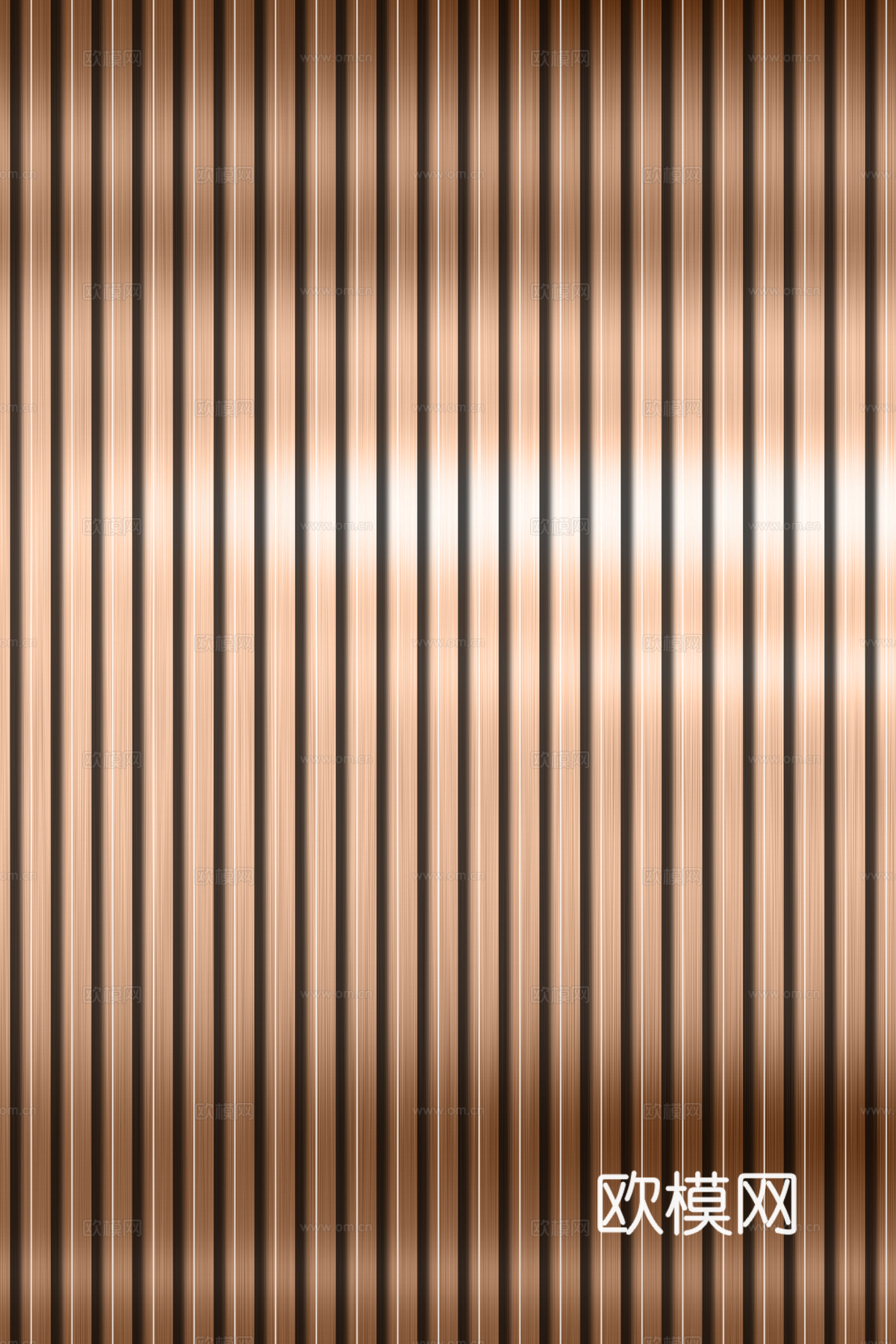 高清拉丝金属格栅长城板下载（渲染图6）