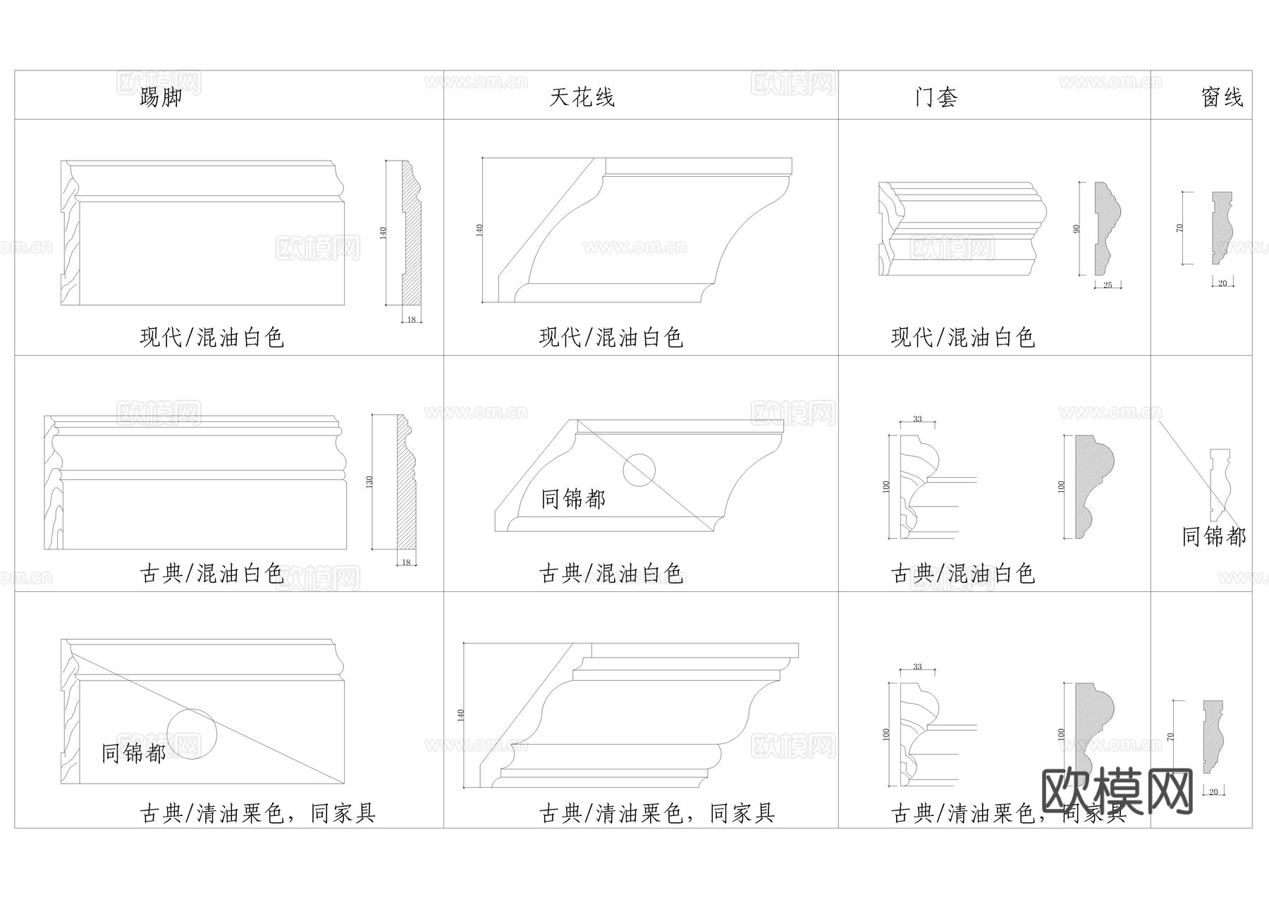 各式线条CADcad施工图