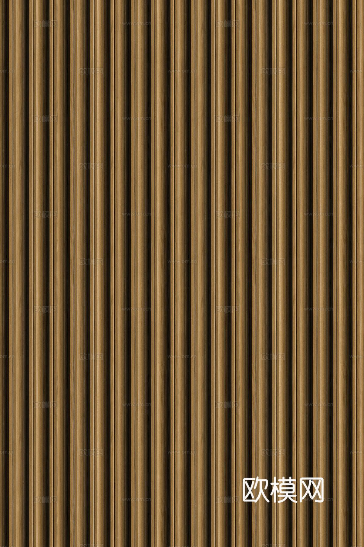 高清木纹格栅长城板下载（渲染图8）