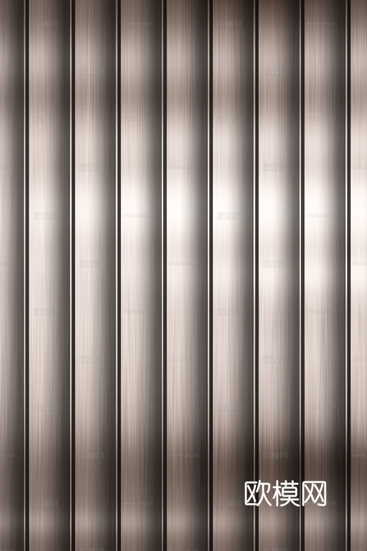 高清拉丝金属格栅长城板下载（渲染图6）