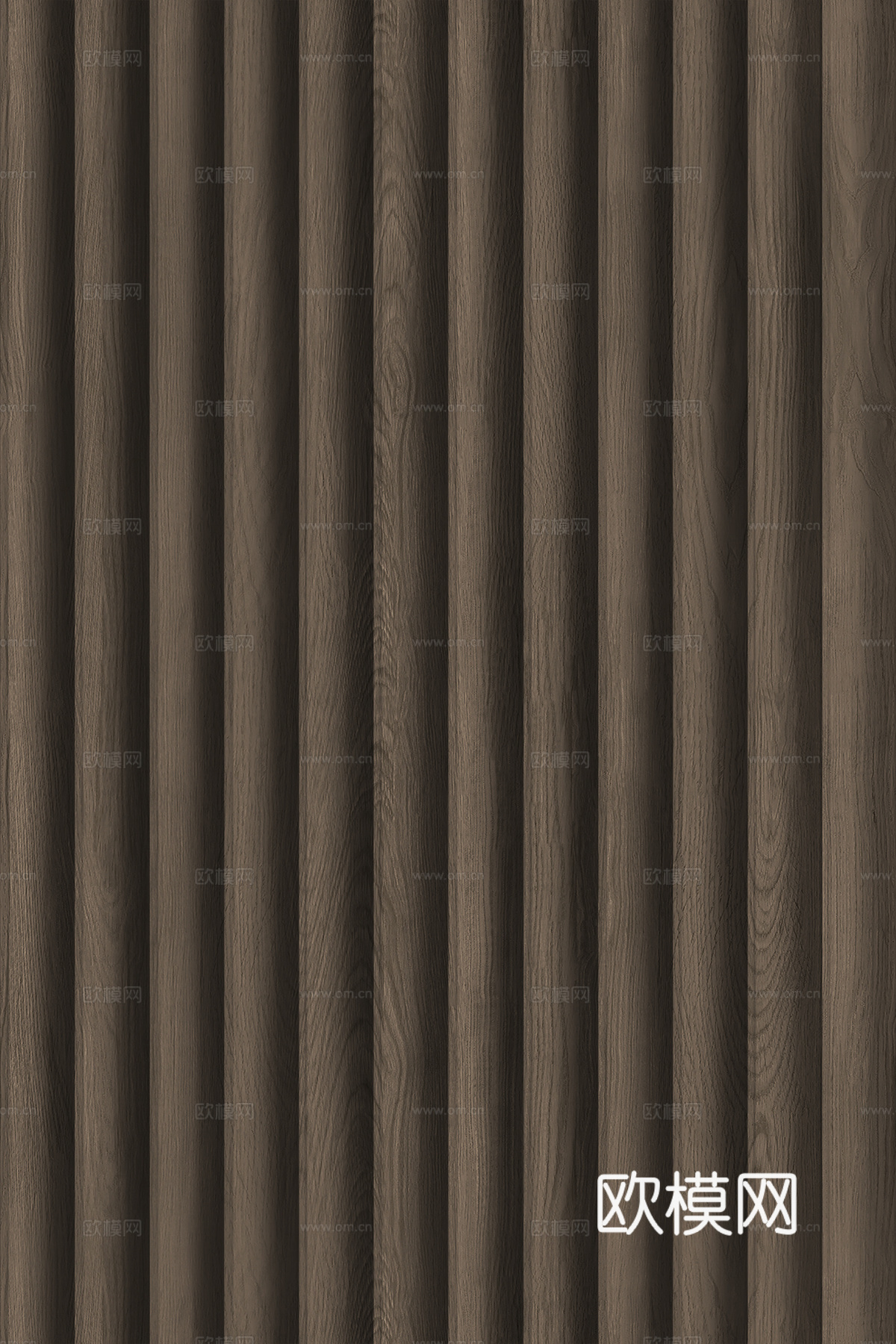 高清木纹格栅长城板下载（渲染图1）