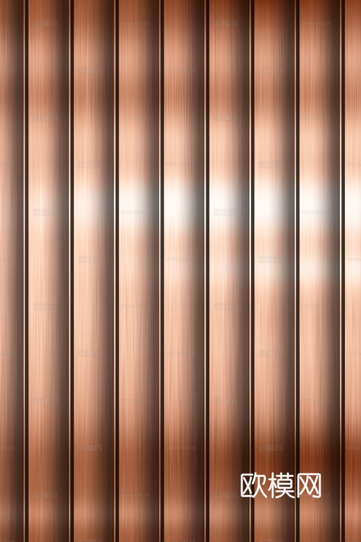 高清拉丝金属格栅长城板下载（渲染图4）