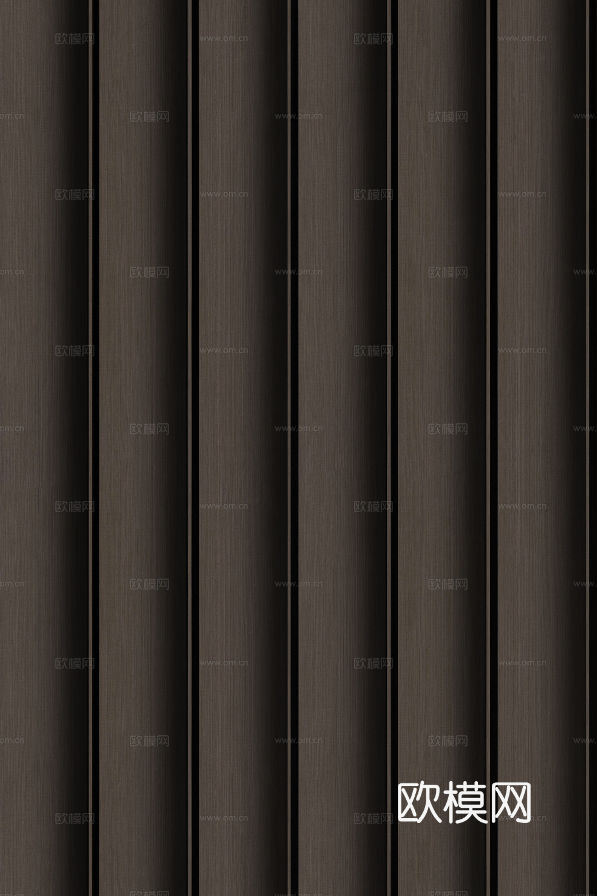 高清木纹格栅长城板下载（渲染图4）