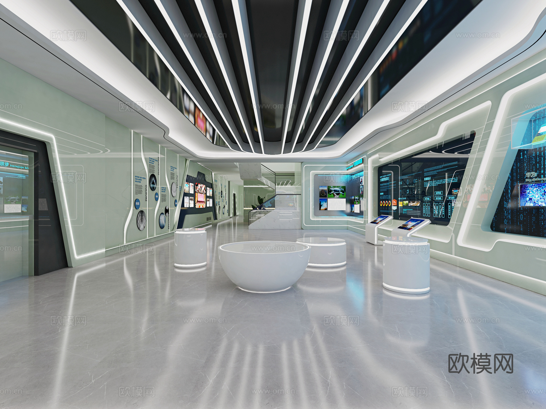 科技展厅 科技大厅3d模型