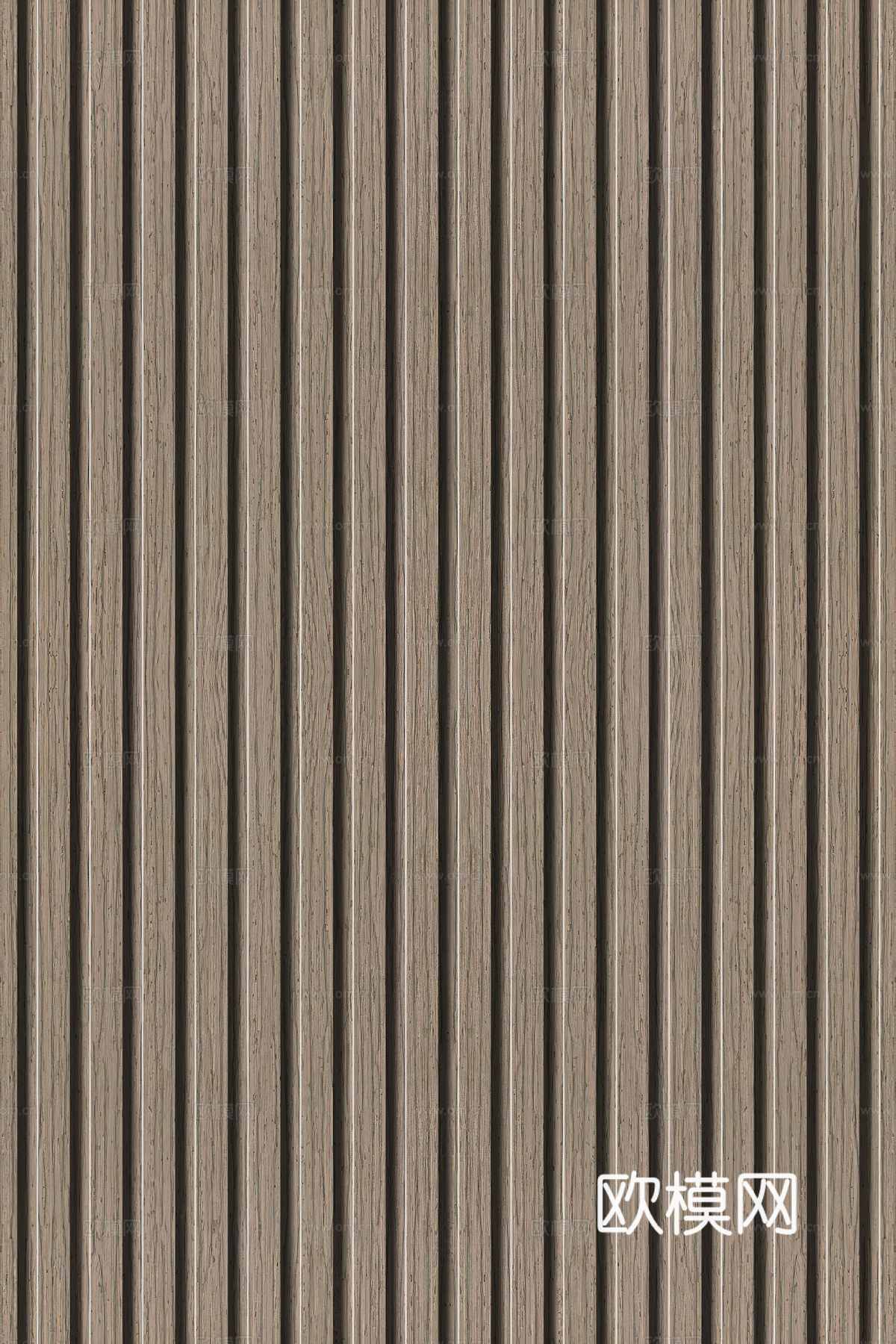 高清木纹格栅长城板下载（渲染图5）