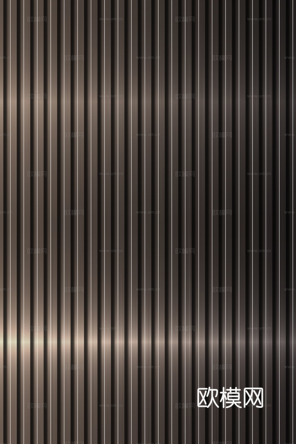 高清拉丝金属格栅长城板下载（渲染图3）