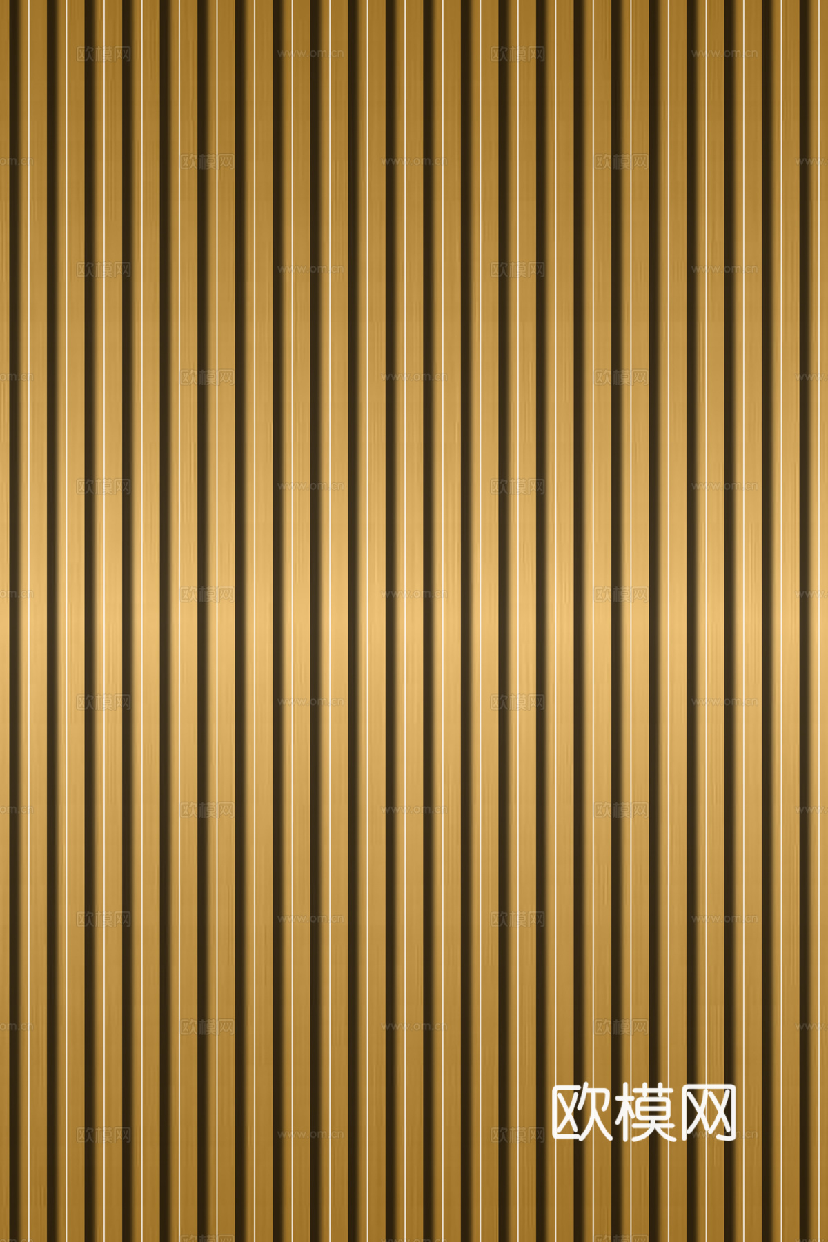 高清拉丝金属格栅长城板下载（渲染图1）