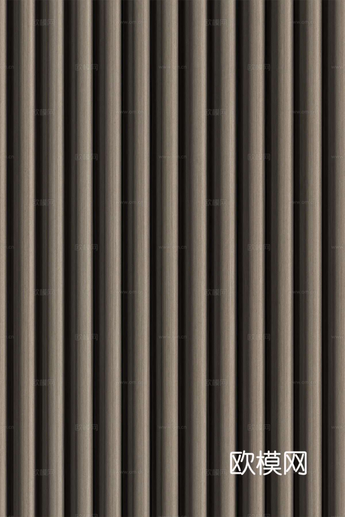 高清木纹格栅长城板下载（渲染图4）