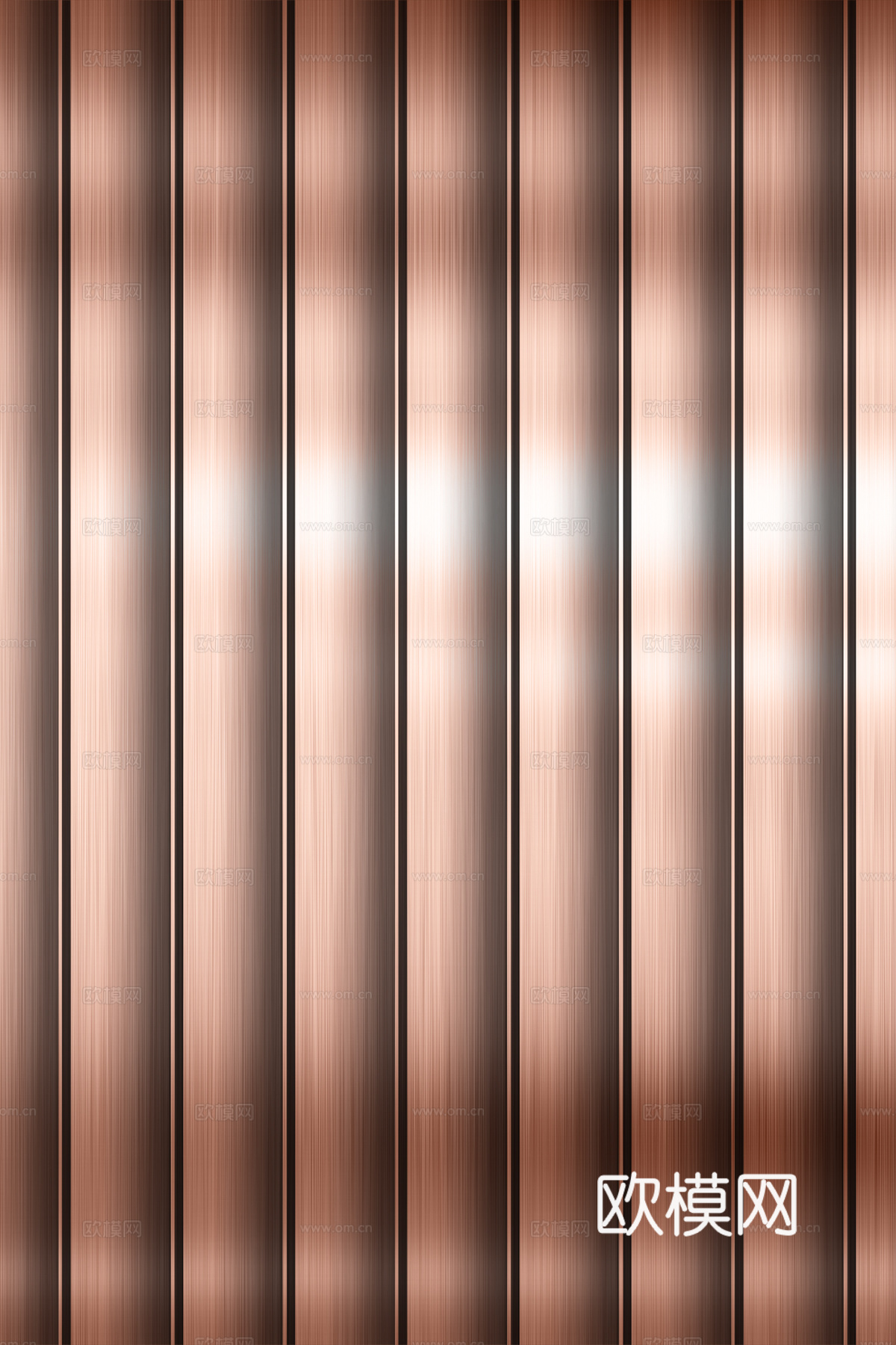 高清拉丝金属格栅长城板下载（渲染图5）