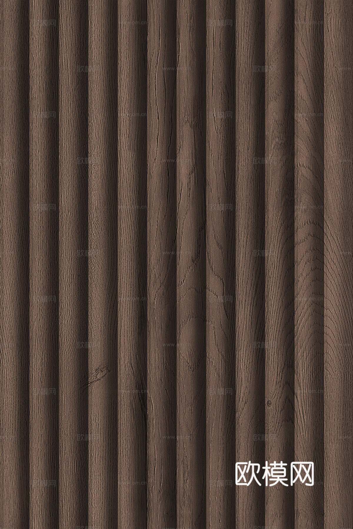 高清木纹格栅长城板下载（渲染图3）