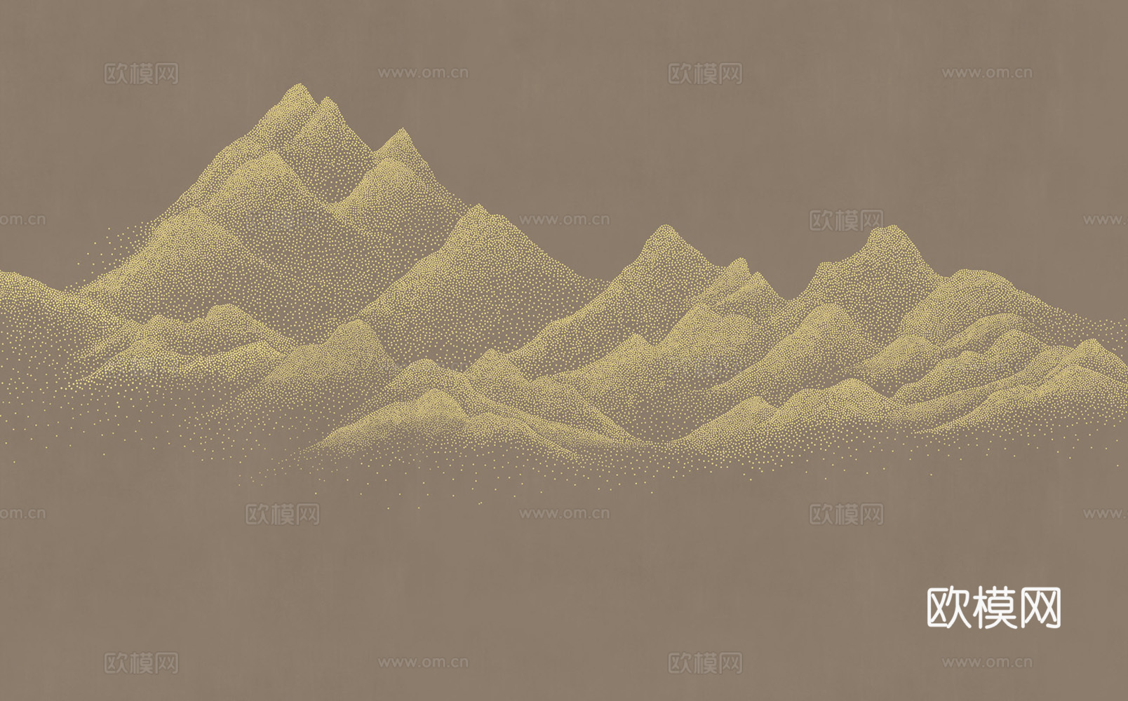 新中式山水壁画