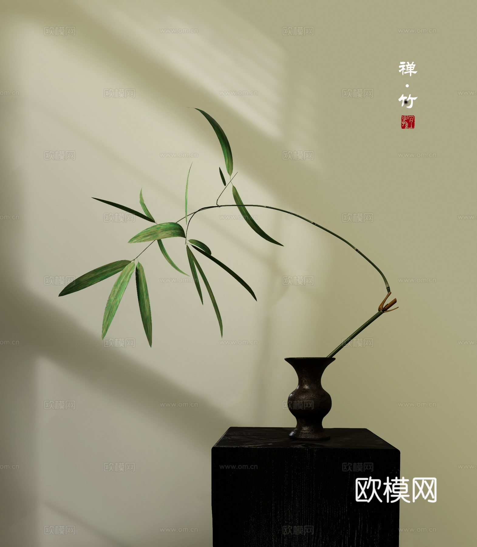 新中式盆景3d模型3d模型