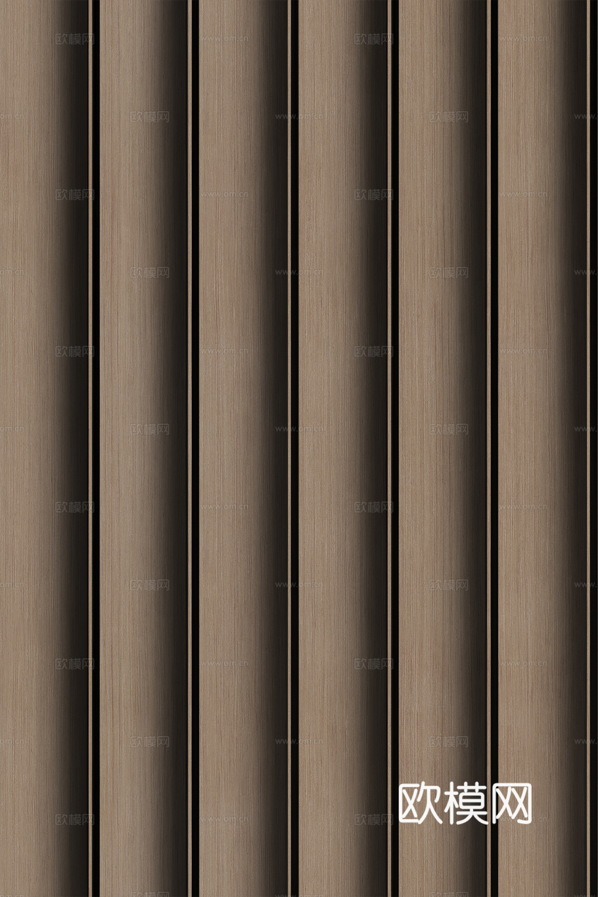 高清木纹格栅长城板下载（渲染图8）