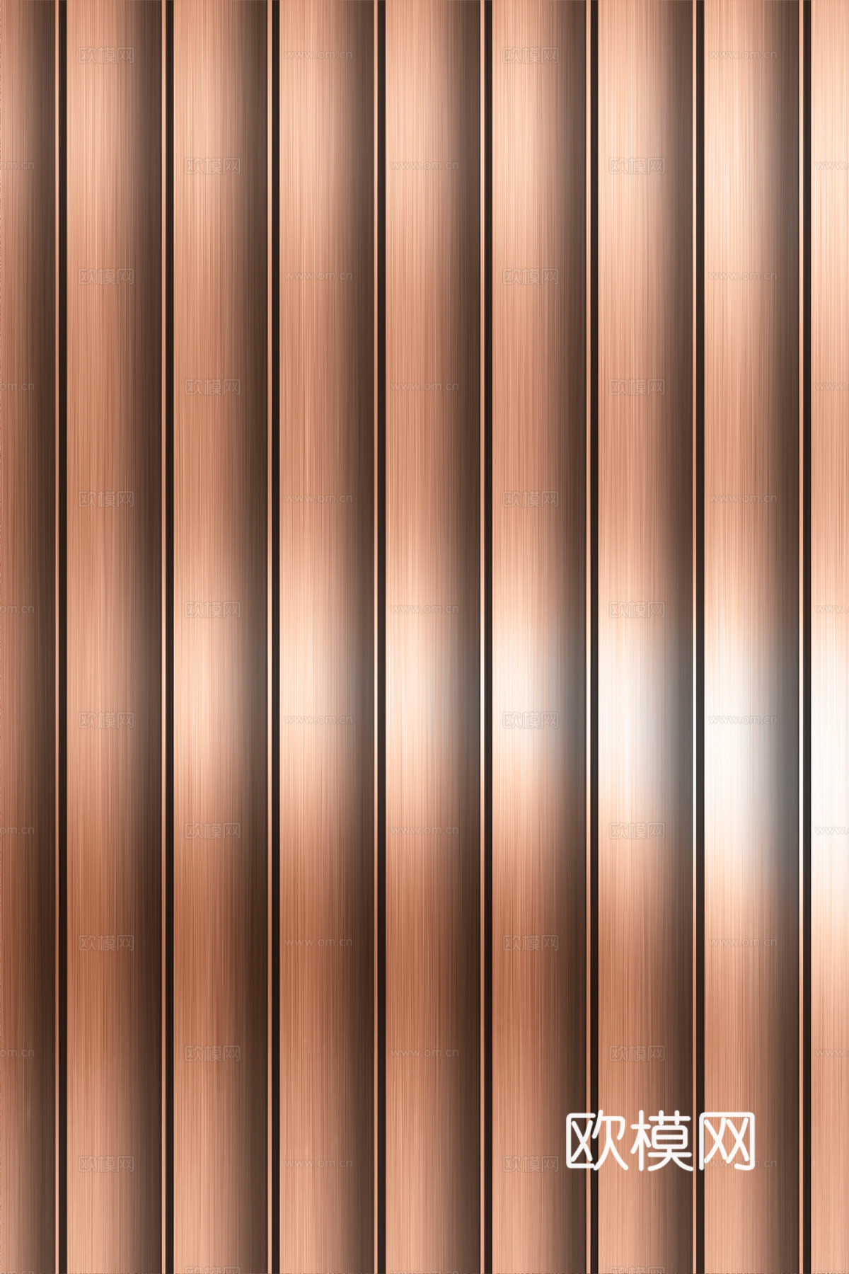 高清拉丝金属格栅长城板下载（渲染图4）