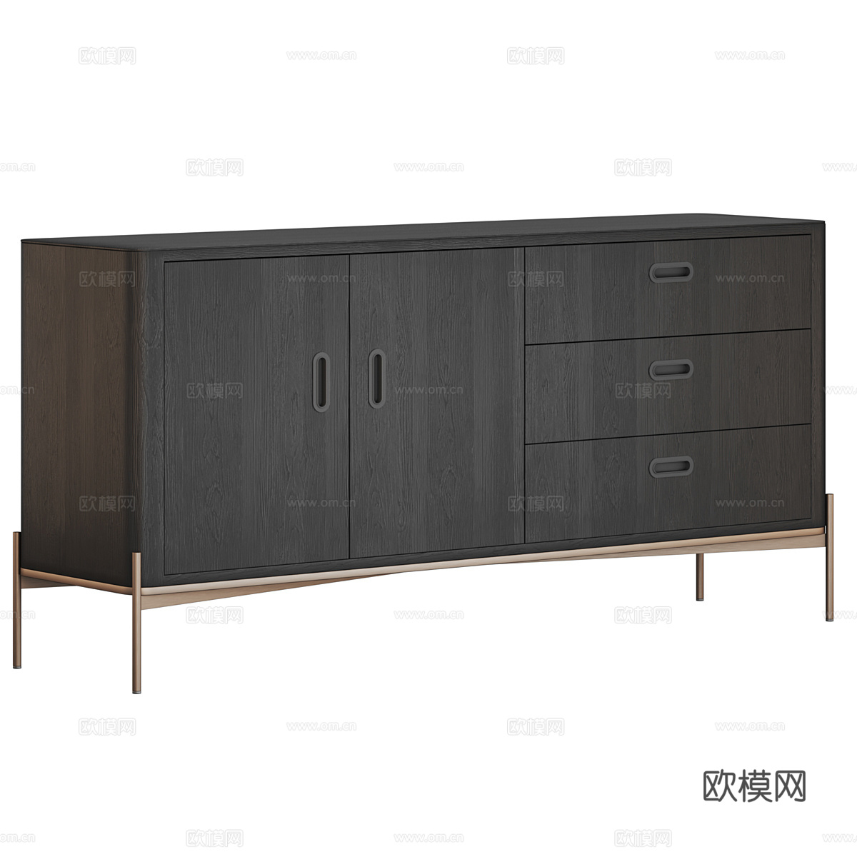 意式玄关柜3d模型