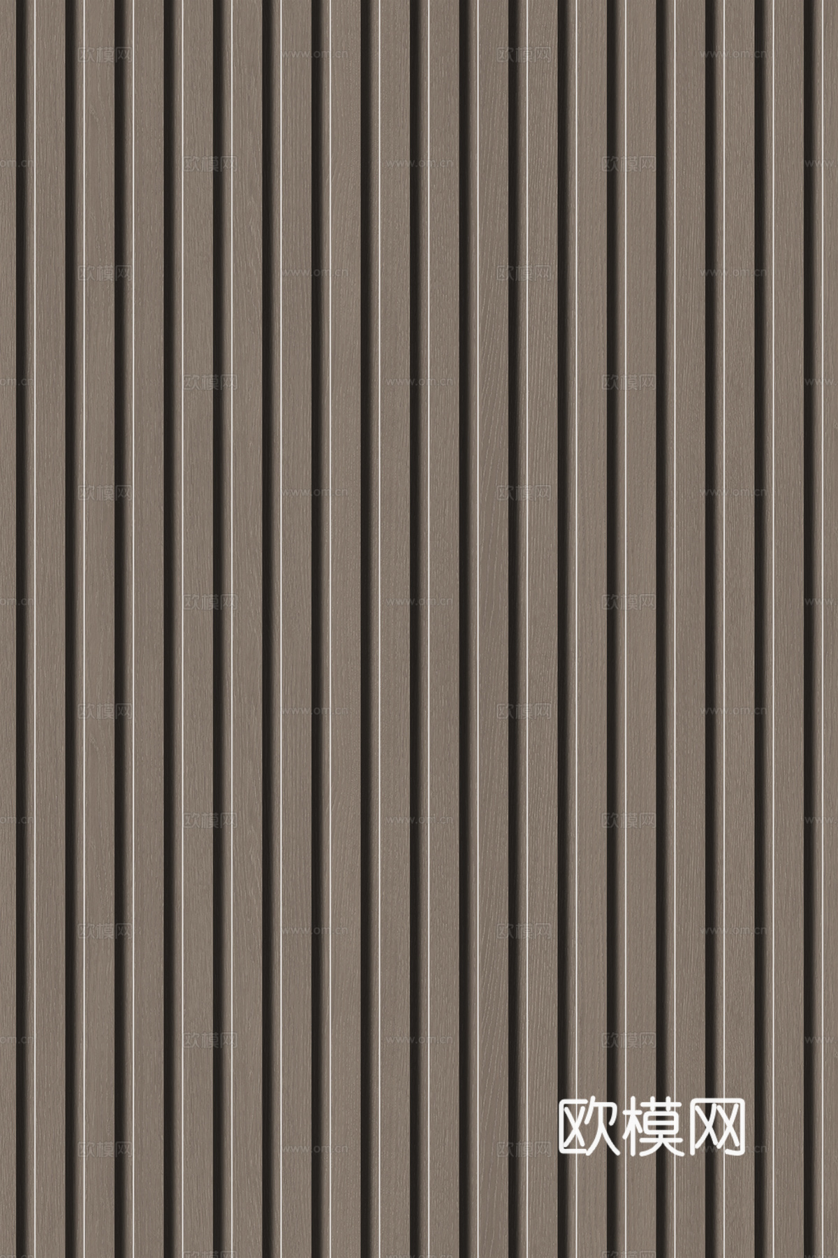 高清木纹格栅长城板下载（渲染图1）