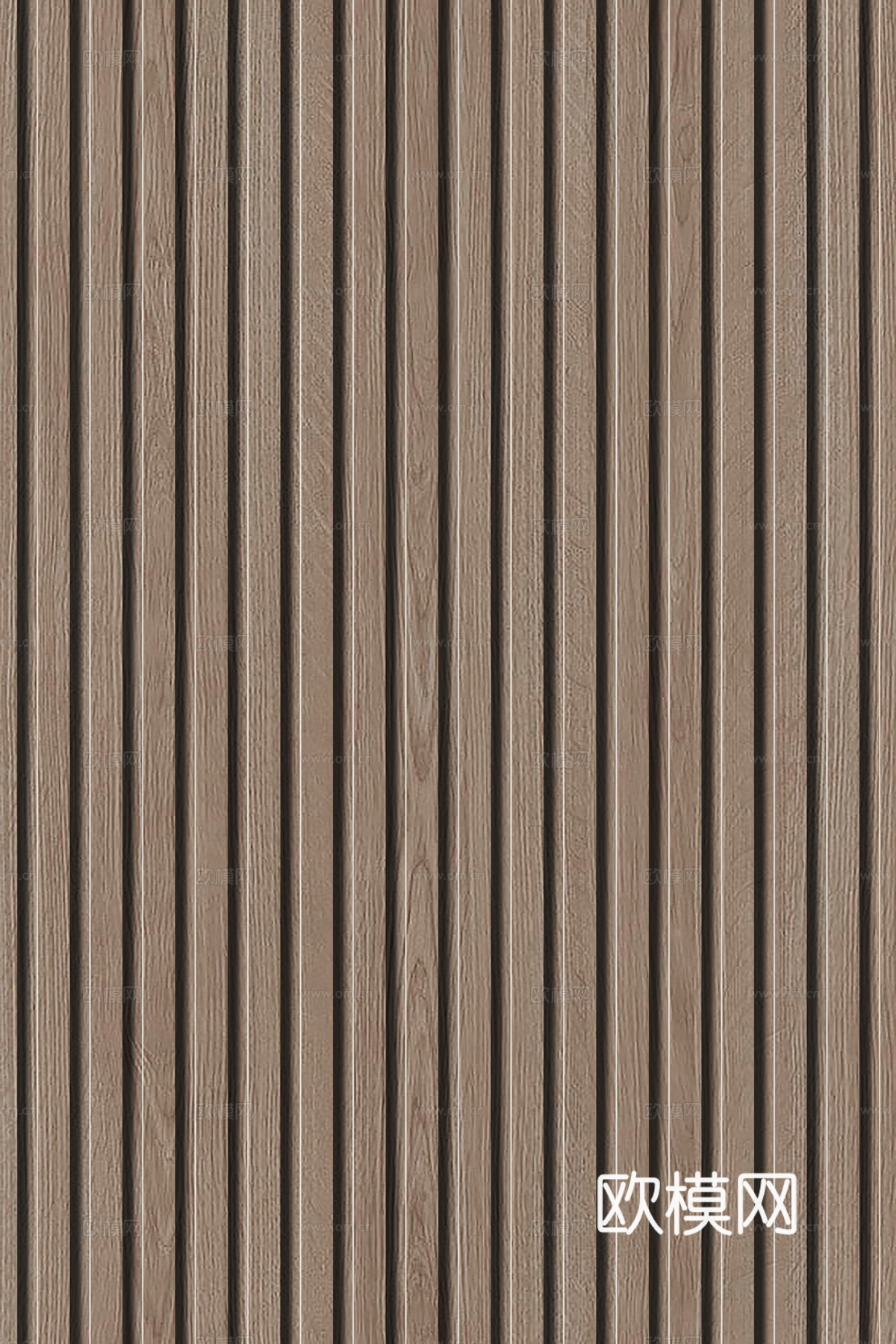 高清木纹格栅长城板下载（渲染图2）