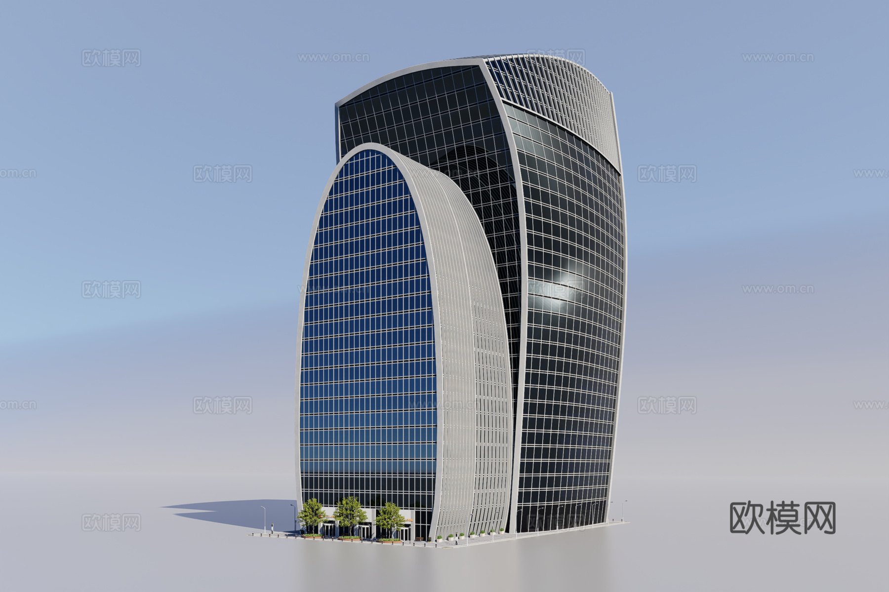 银行大厦3d模型